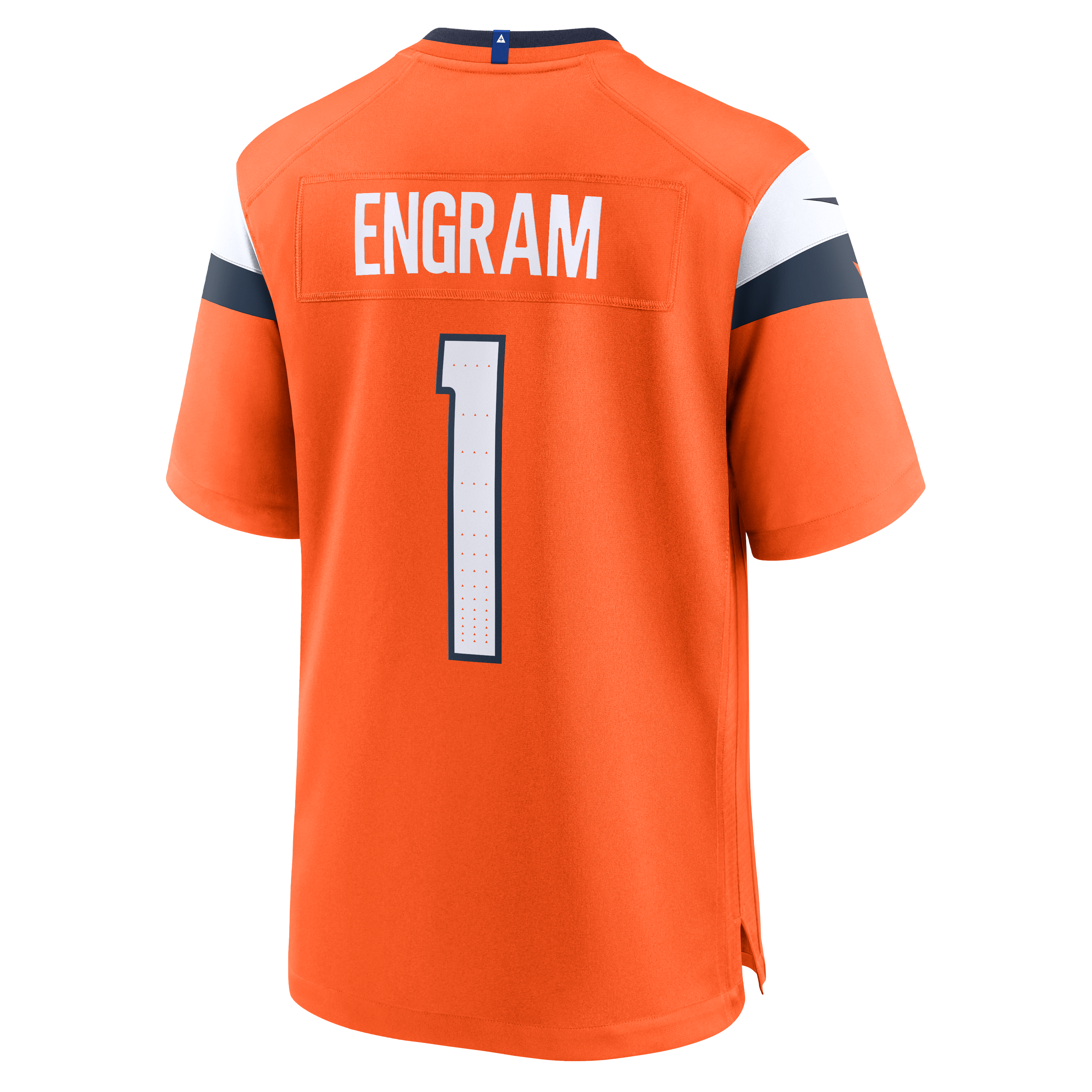 Evan Engram Denver Broncos Team Game Jersey - Orange - Image 4