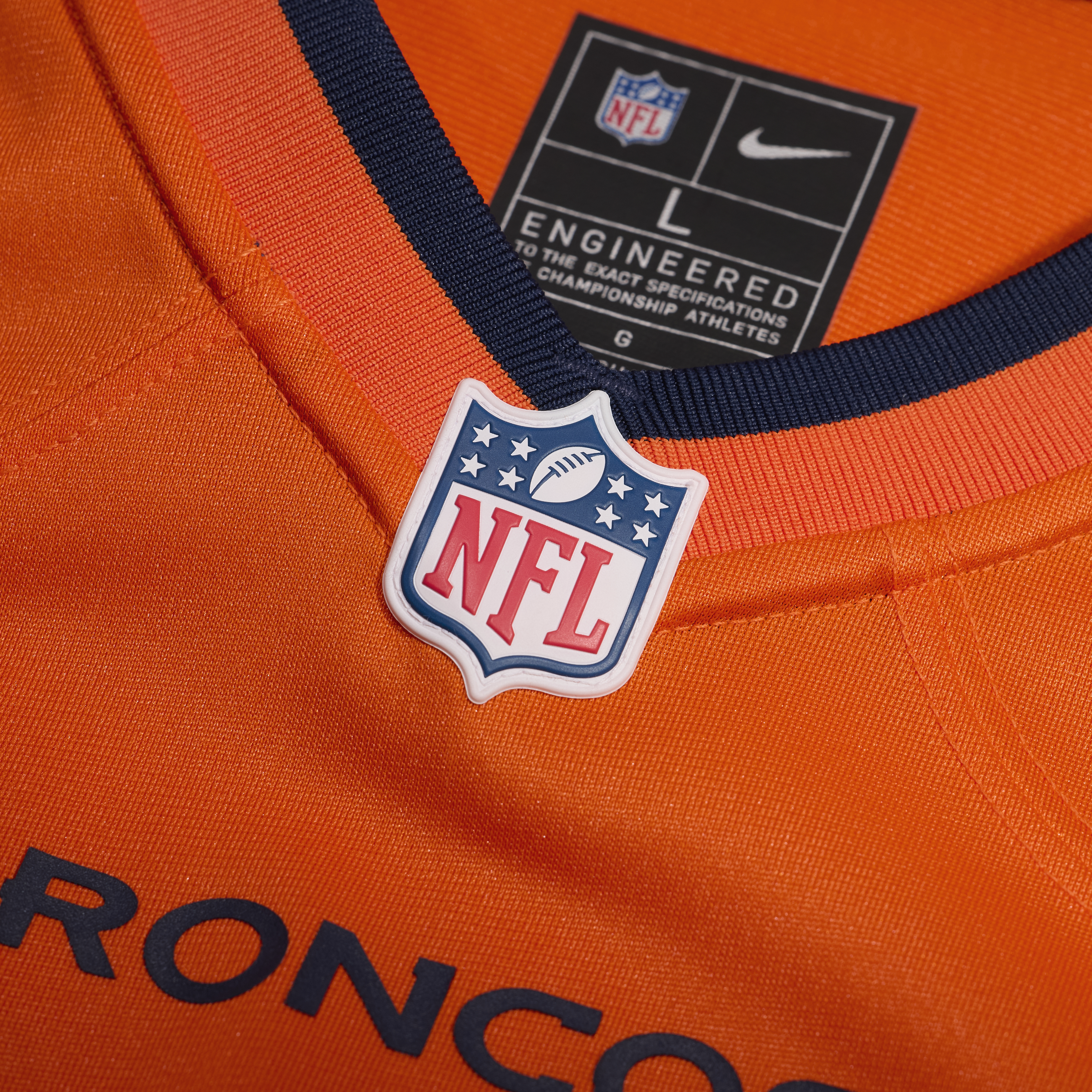 Evan Engram Denver Broncos Team Game Jersey - Orange - Image 5
