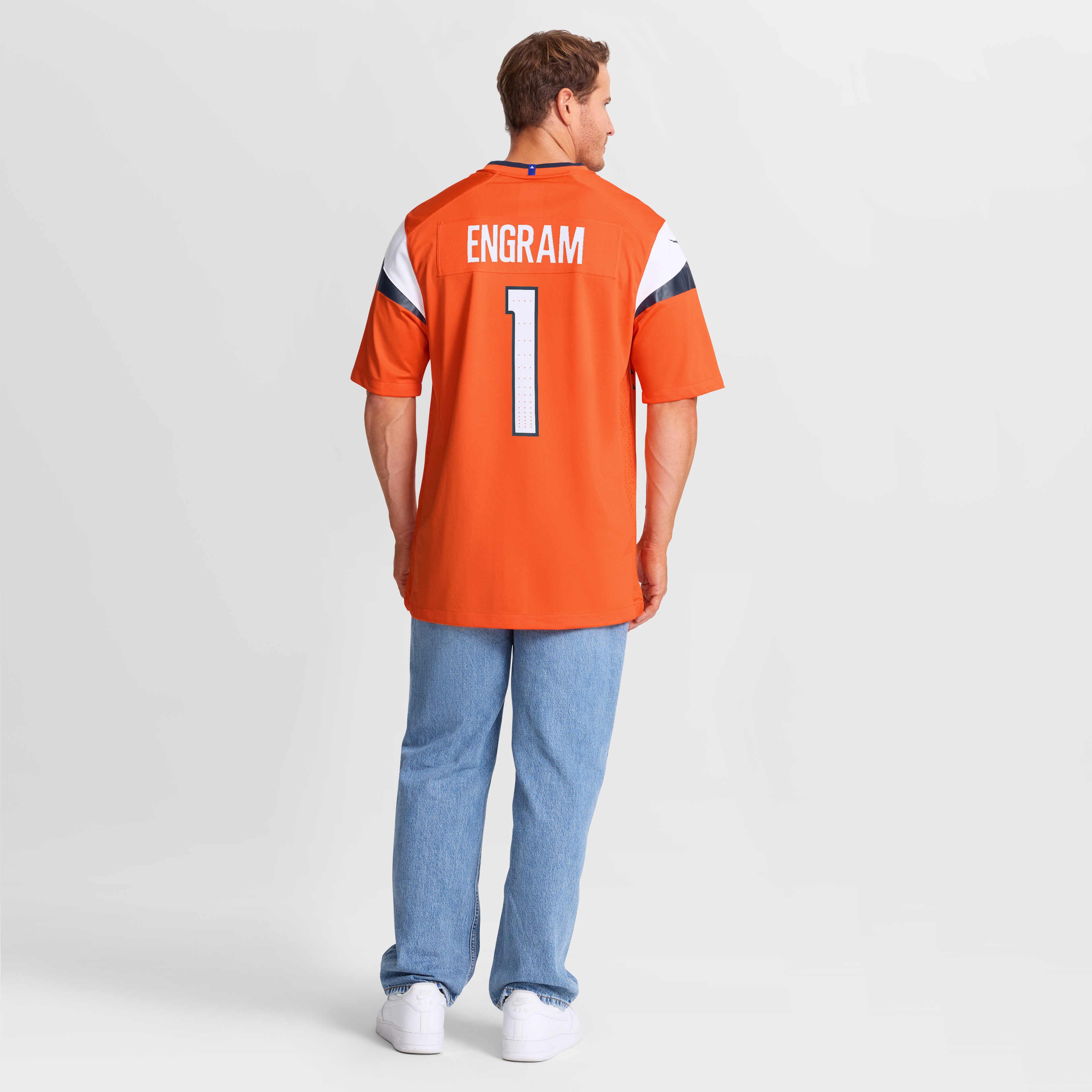 Evan Engram Denver Broncos Team Game Jersey - Orange - Image 9