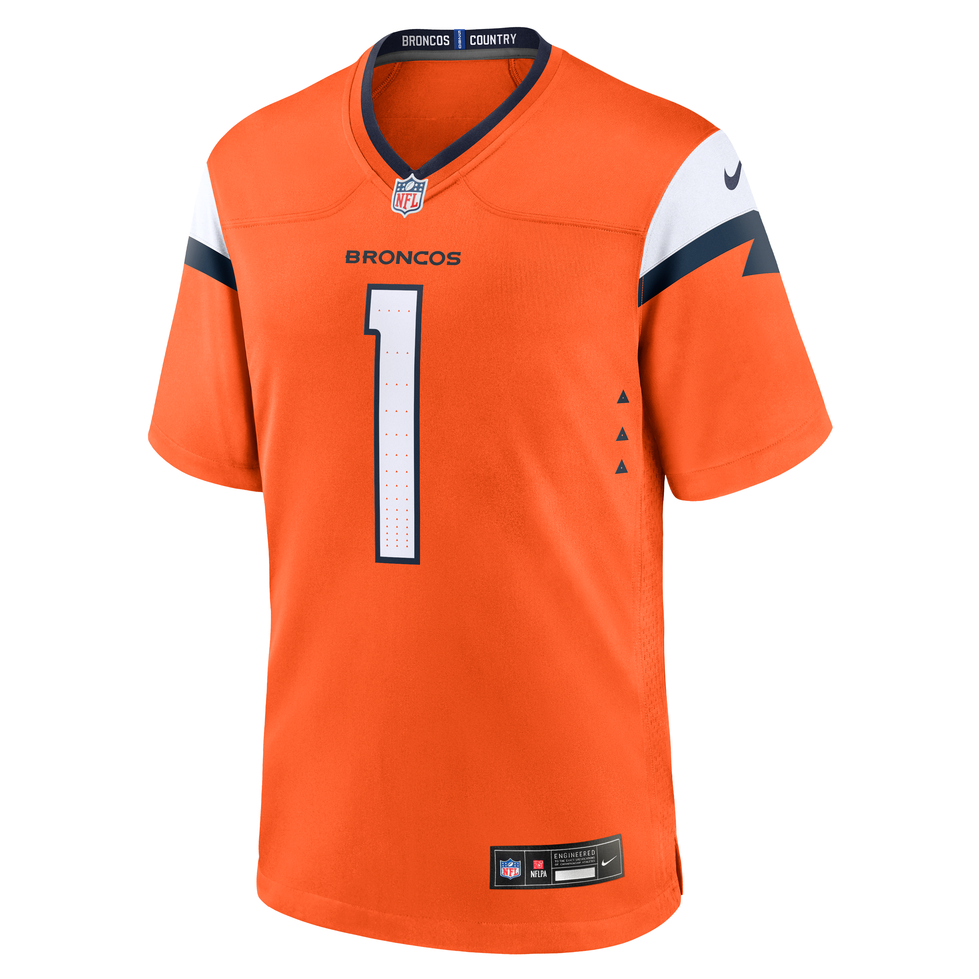 Evan Engram Denver Broncos Team Game Jersey - Orange - Image 3