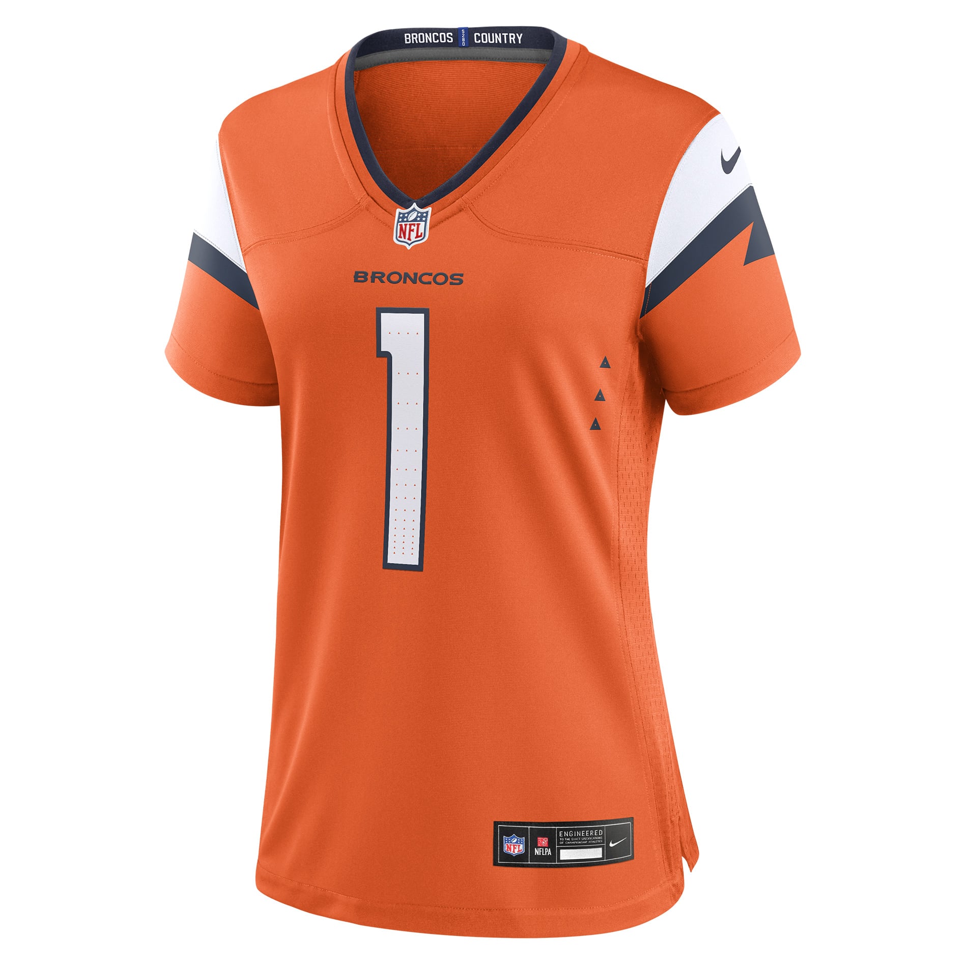 Evan Engram Denver Broncos Women's Team Game Jersey - Orange - Image 3