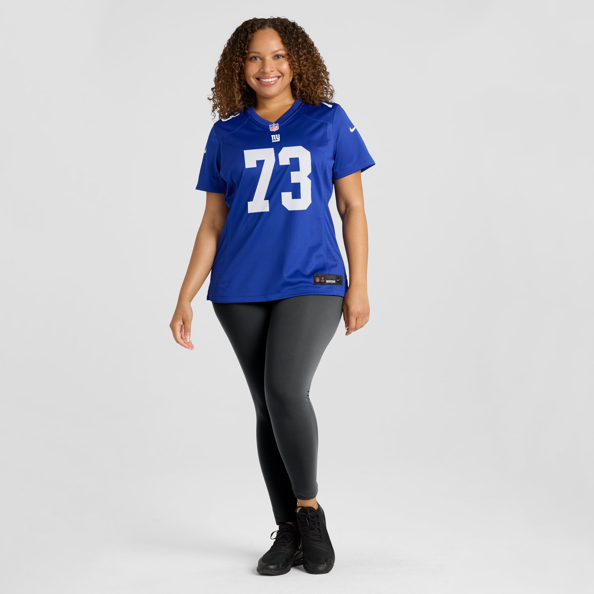 Evan Neal New York Giants Women's Game Player Jersey - Royal - Image 7