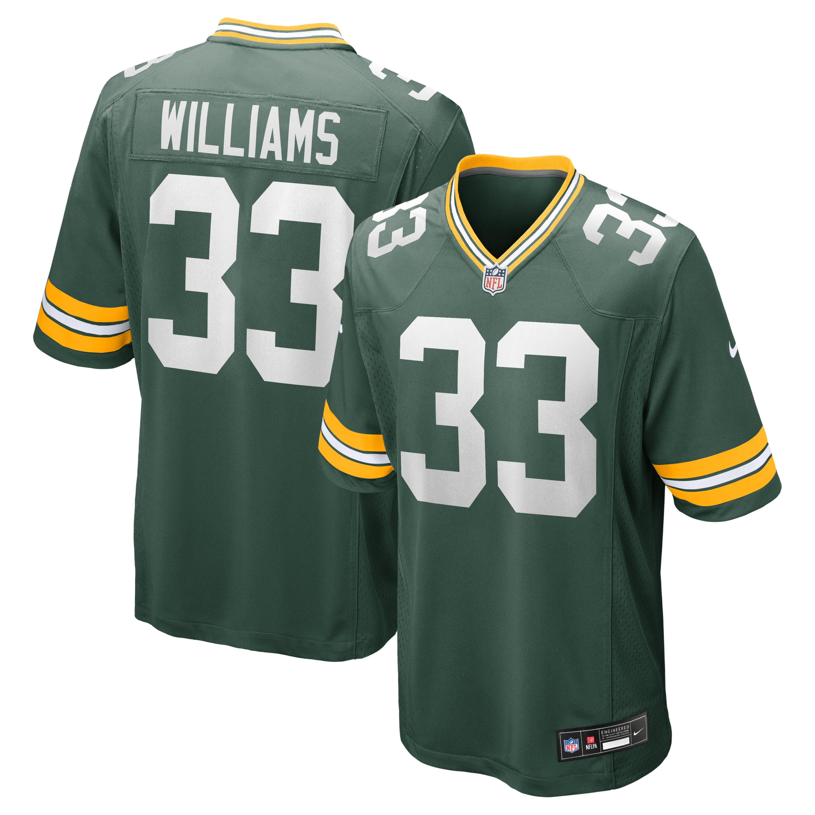 Evan Williams Green Bay Packers Game Jersey - Green - Image 2