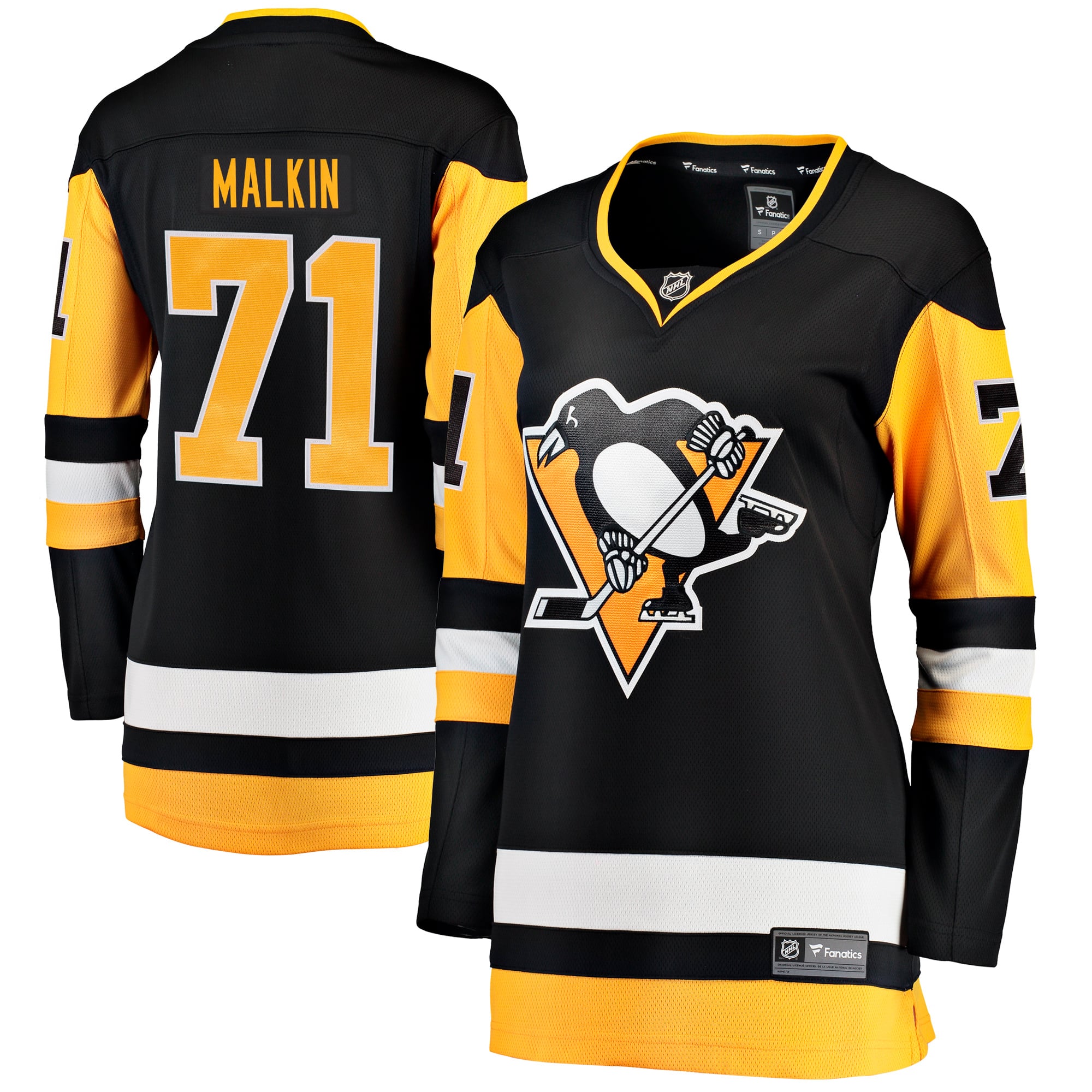 Evgeni Malkin Pittsburgh Penguins Women's Home Breakaway Player Jersey - Black - Image 2