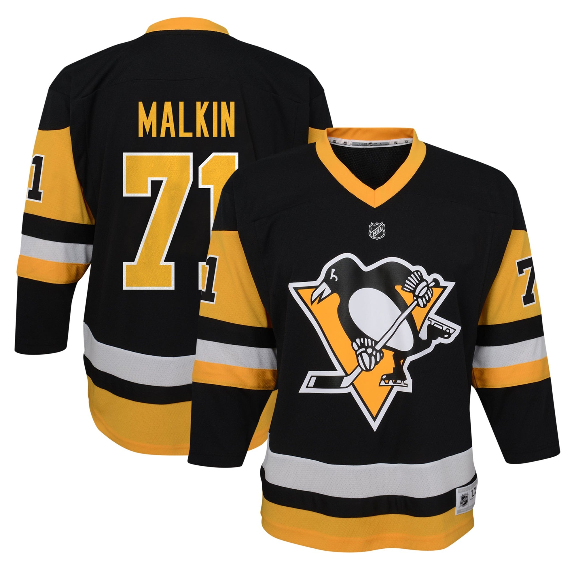 Evgeni Malkin Pittsburgh Penguins Youth Home Player Jersey - Black - Image 2
