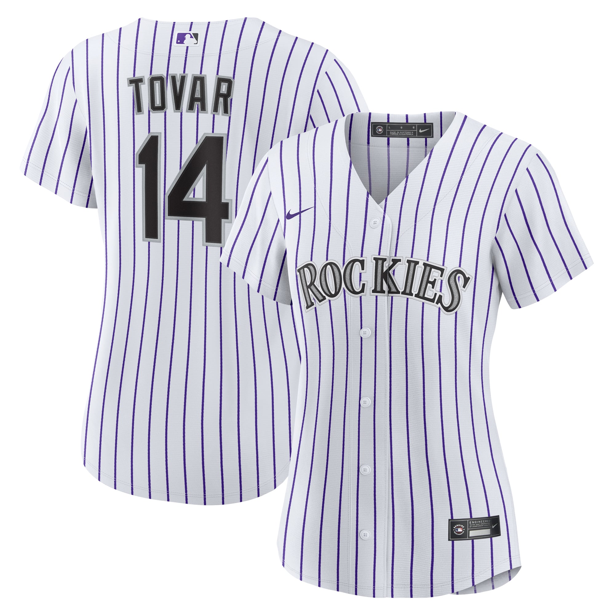 Ezequiel Tovar Colorado Rockies Women's Home Jersey - White - Image 2