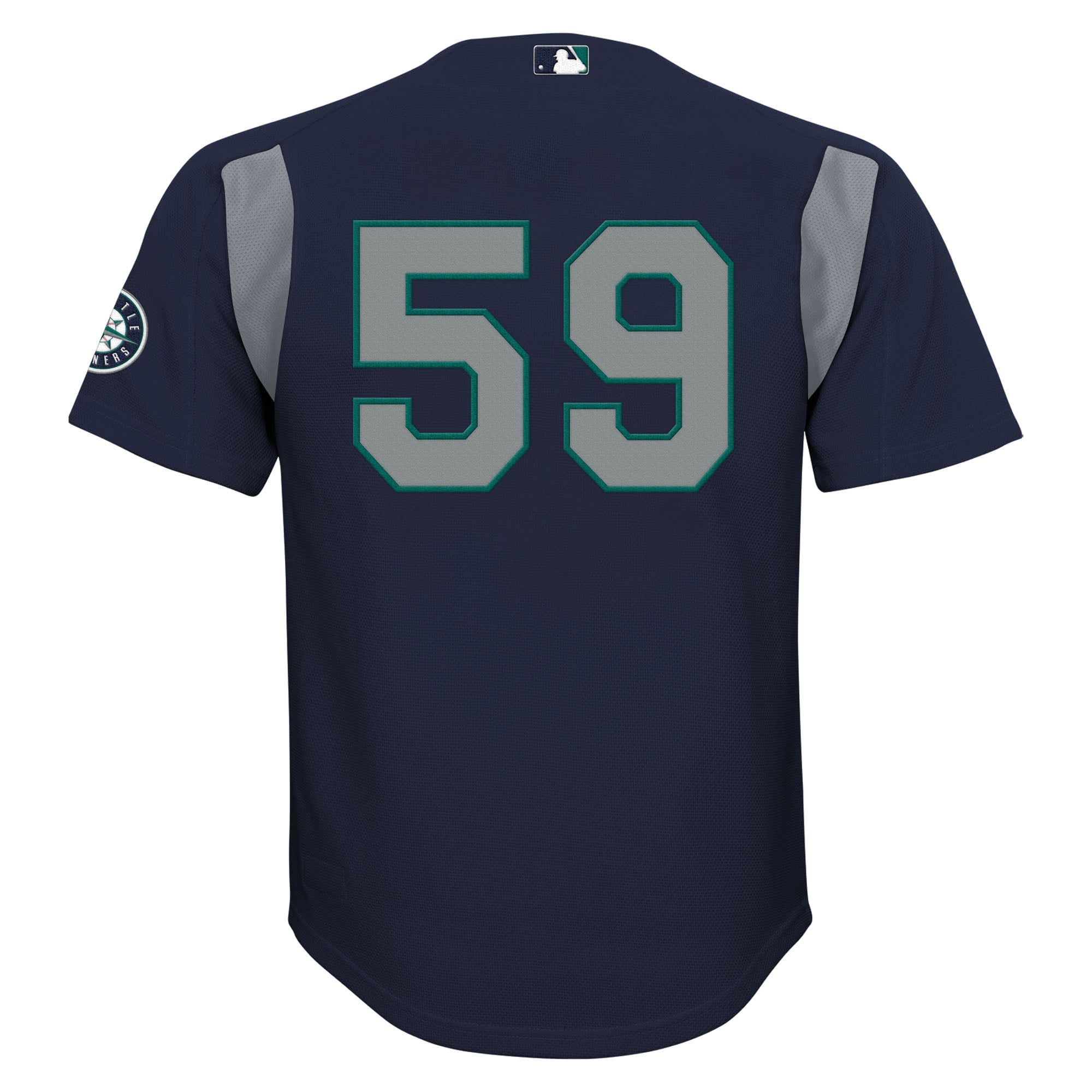 Felix Hernandez Seattle Mariners Youth Mesh Batting Practice Jersey - Navy - Image 4
