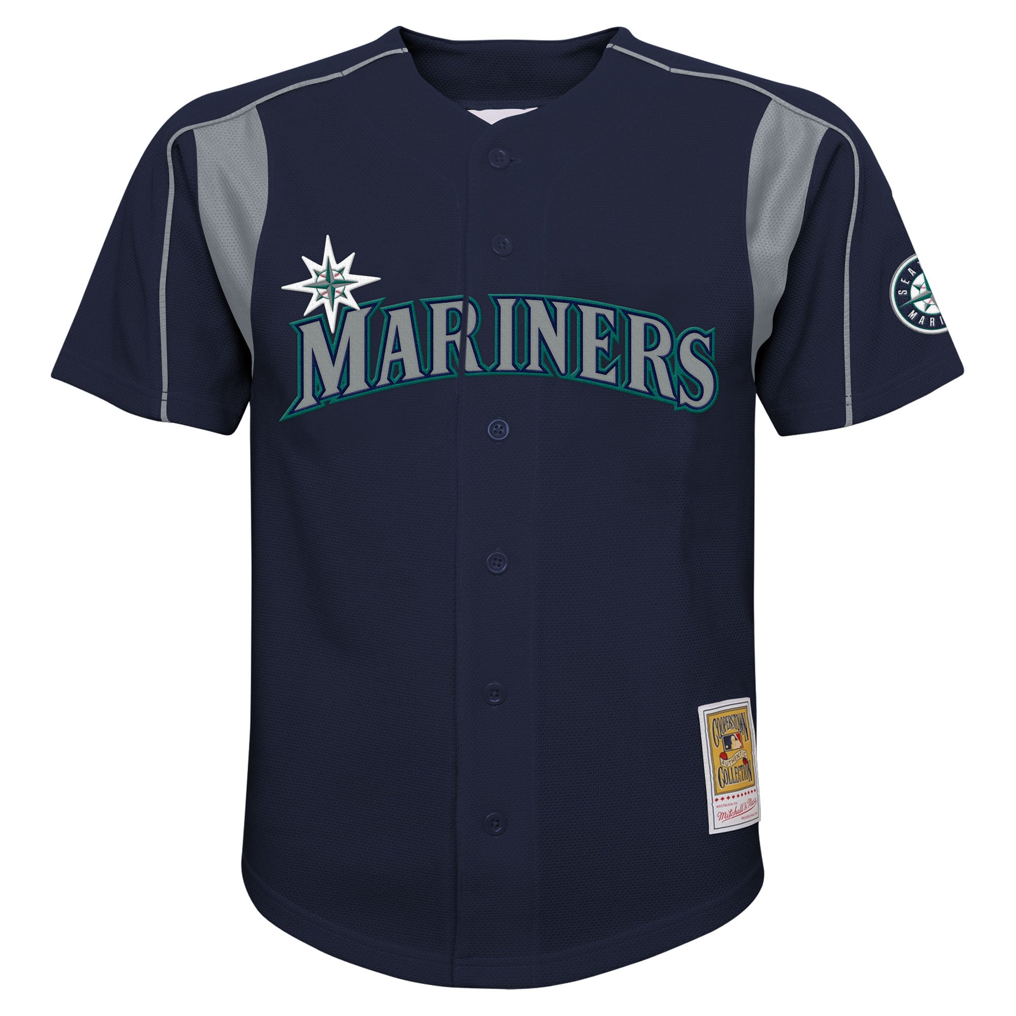 Felix Hernandez Seattle Mariners Youth Mesh Batting Practice Jersey - Navy - Image 3