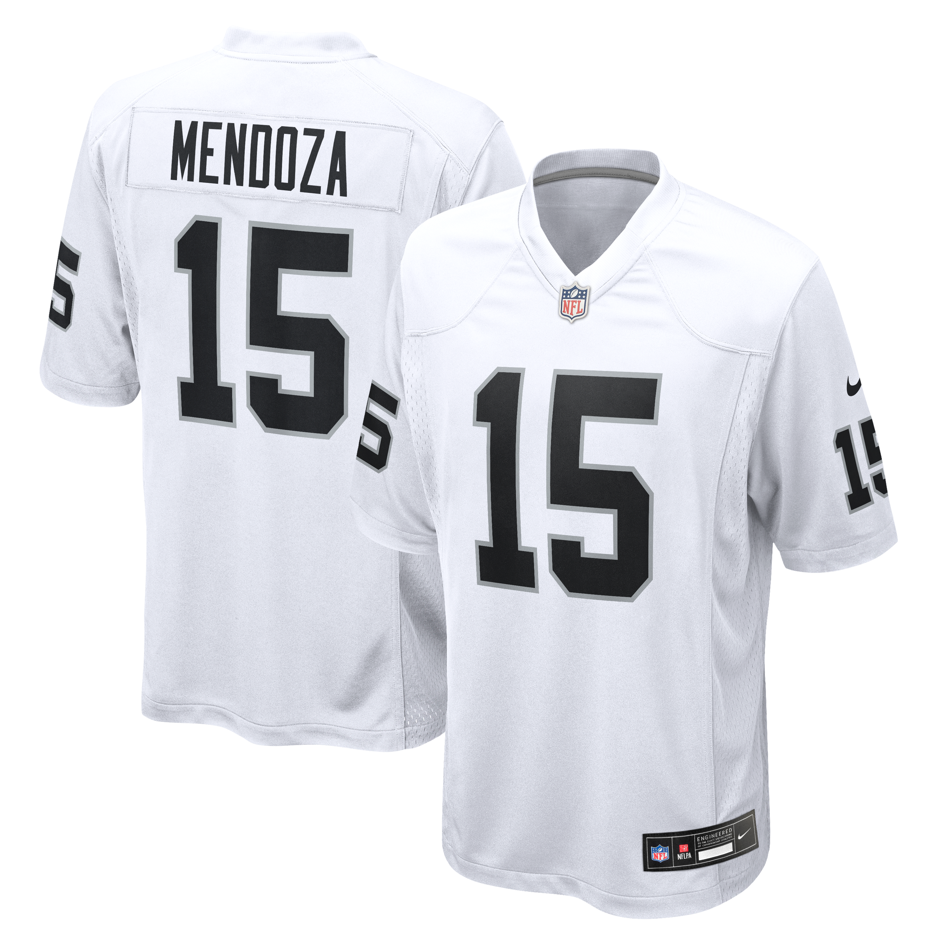 Fernando Mendoza Las Vegas Raiders 2026 Draft First Round Pick No. 1 Team Game Jersey - White