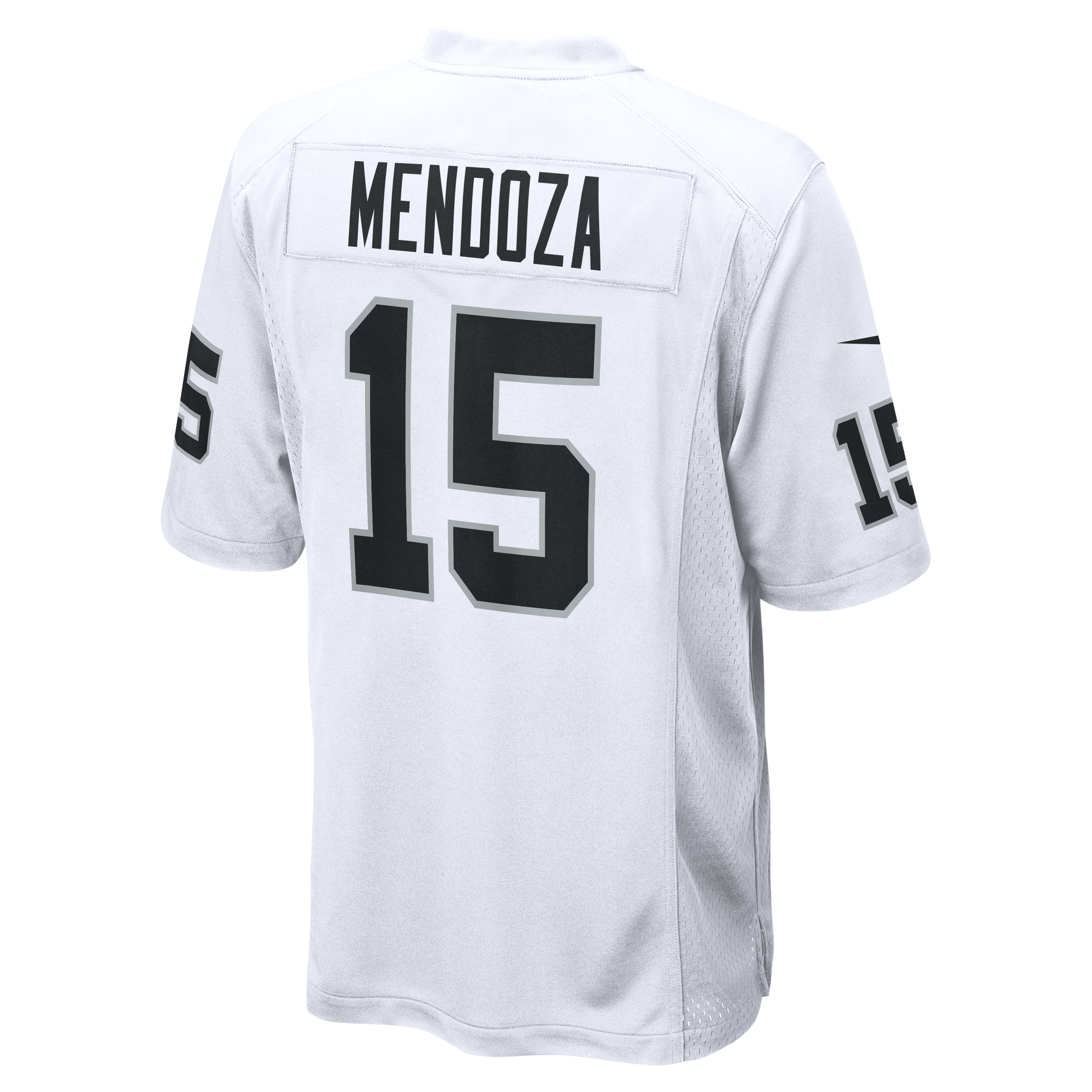 Fernando Mendoza Las Vegas Raiders 2026 Draft First Round Pick No. 1 Team Game Jersey - White - Image 4