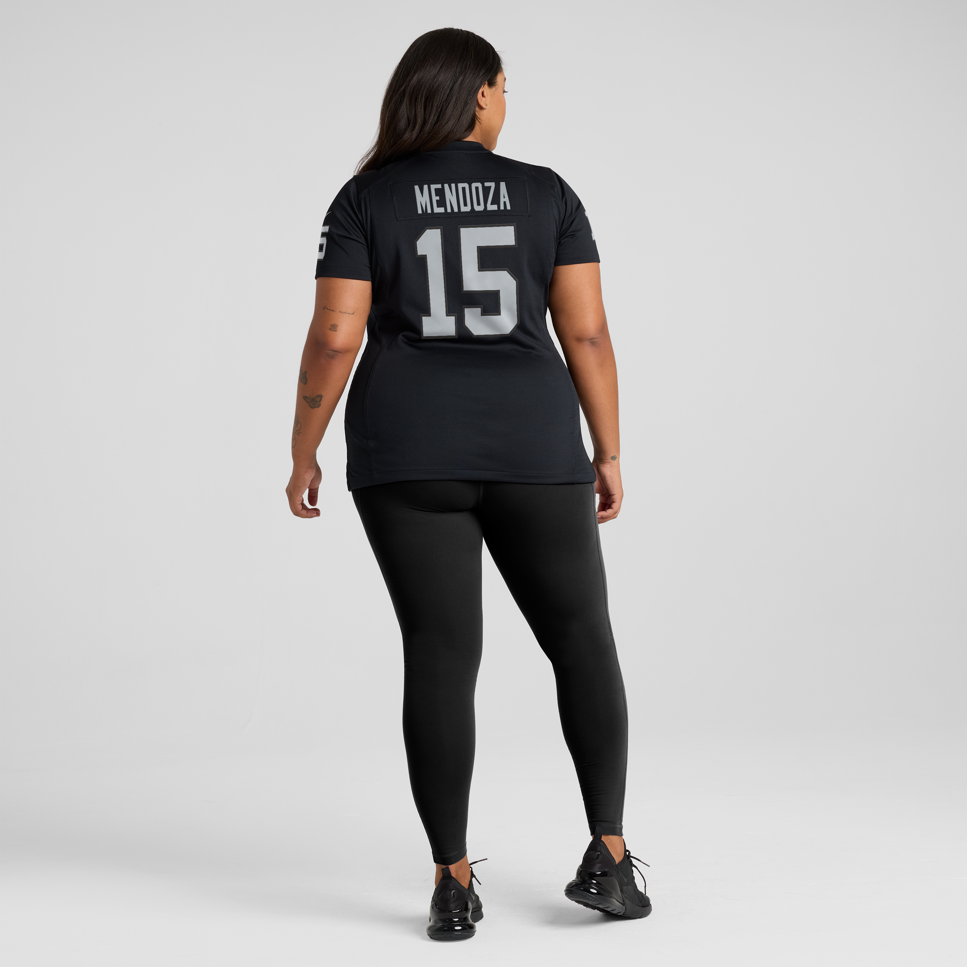 Fernando Mendoza Las Vegas Raiders Women's Team Game Player Jersey - Black - Image 8