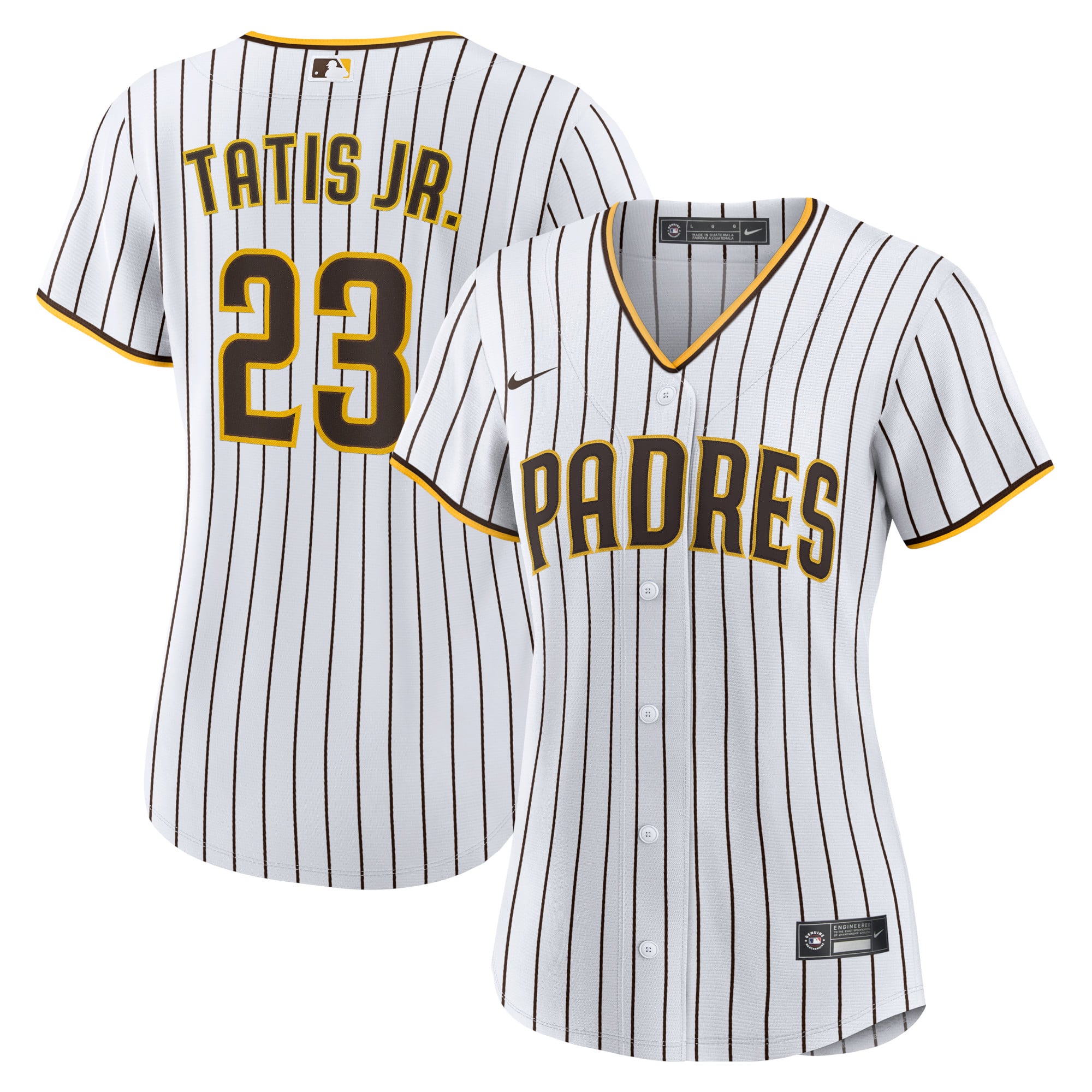 Fernando Tatís Jr. San Diego Padres Women's Home Player Jersey - White/Brown - Image 2