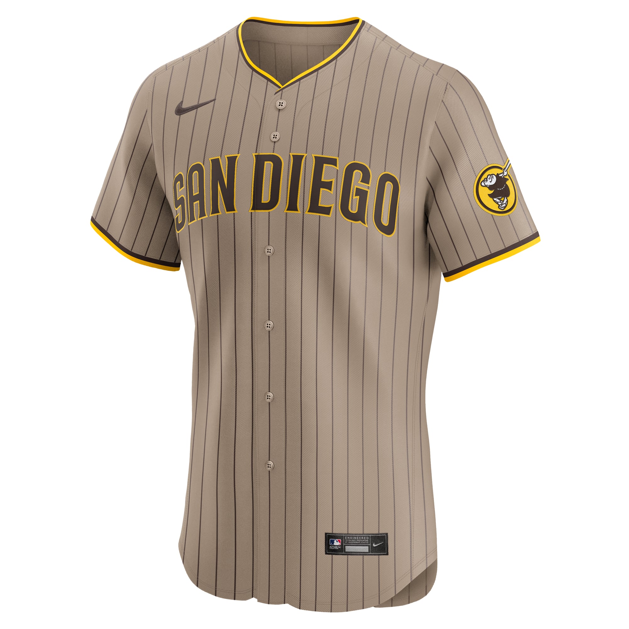 Fernando Tatis Jr. San Diego Padres Alternate Elite Jersey - Sand - Khaki - Image 3
