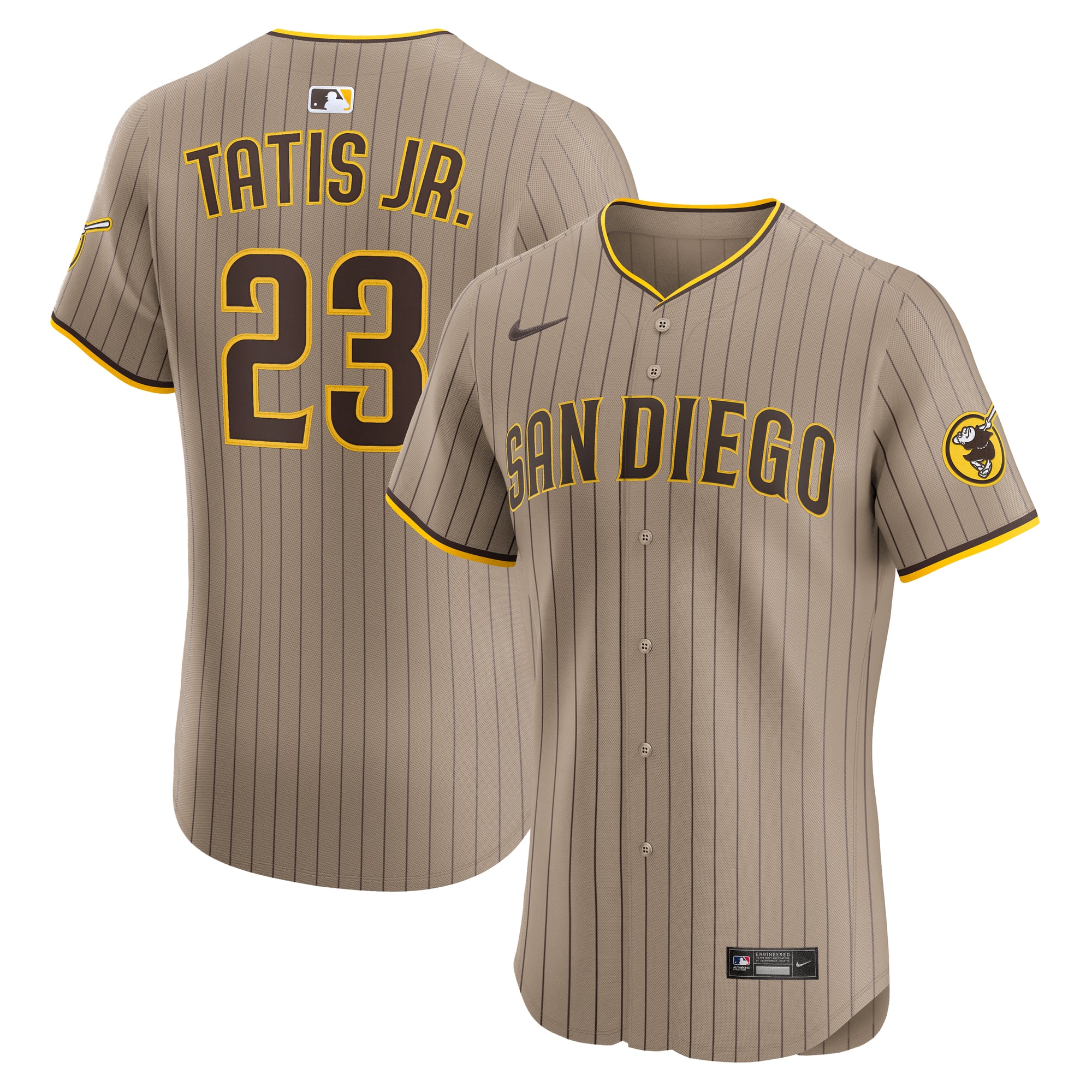 Fernando Tatis Jr. San Diego Padres Alternate Elite Jersey - Sand - Khaki