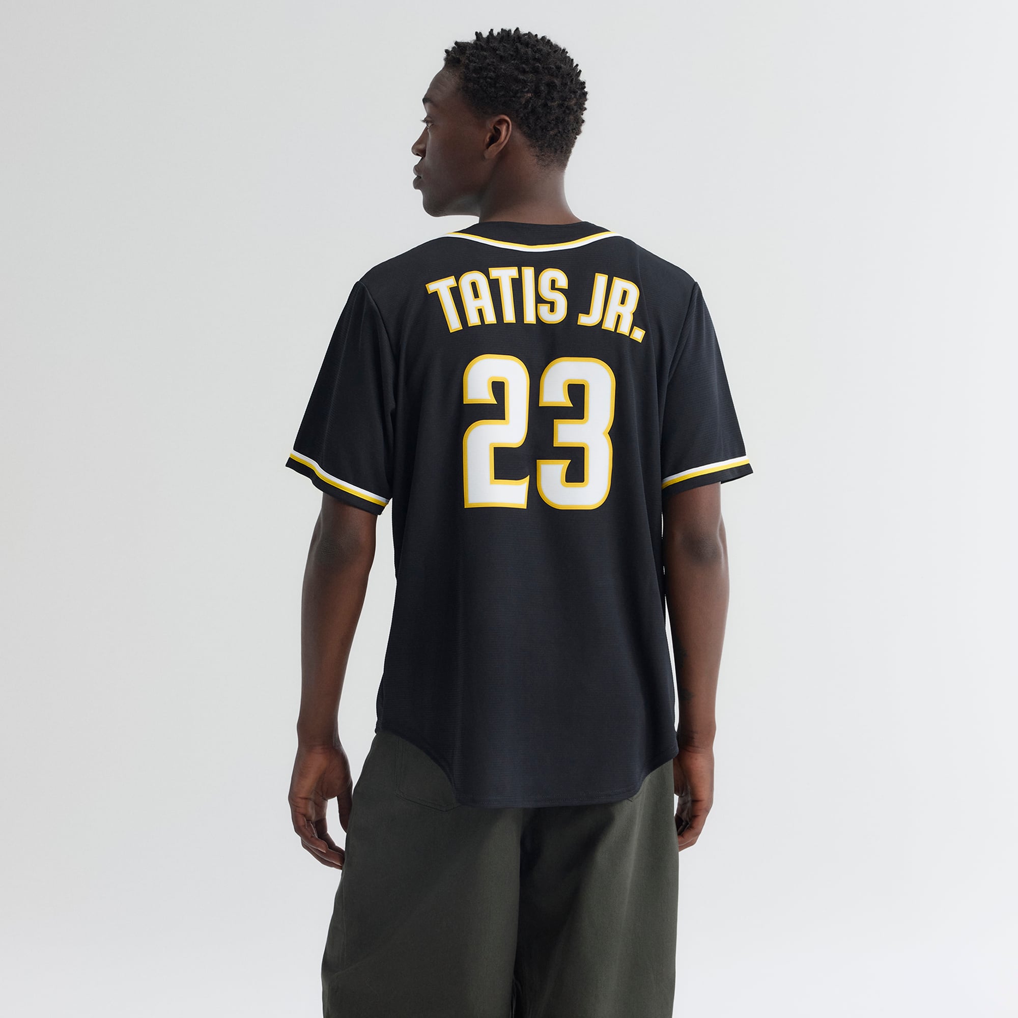 Fernando Tatis Jr. San Diego Padres Fashion Black Out Jersey - Image 4