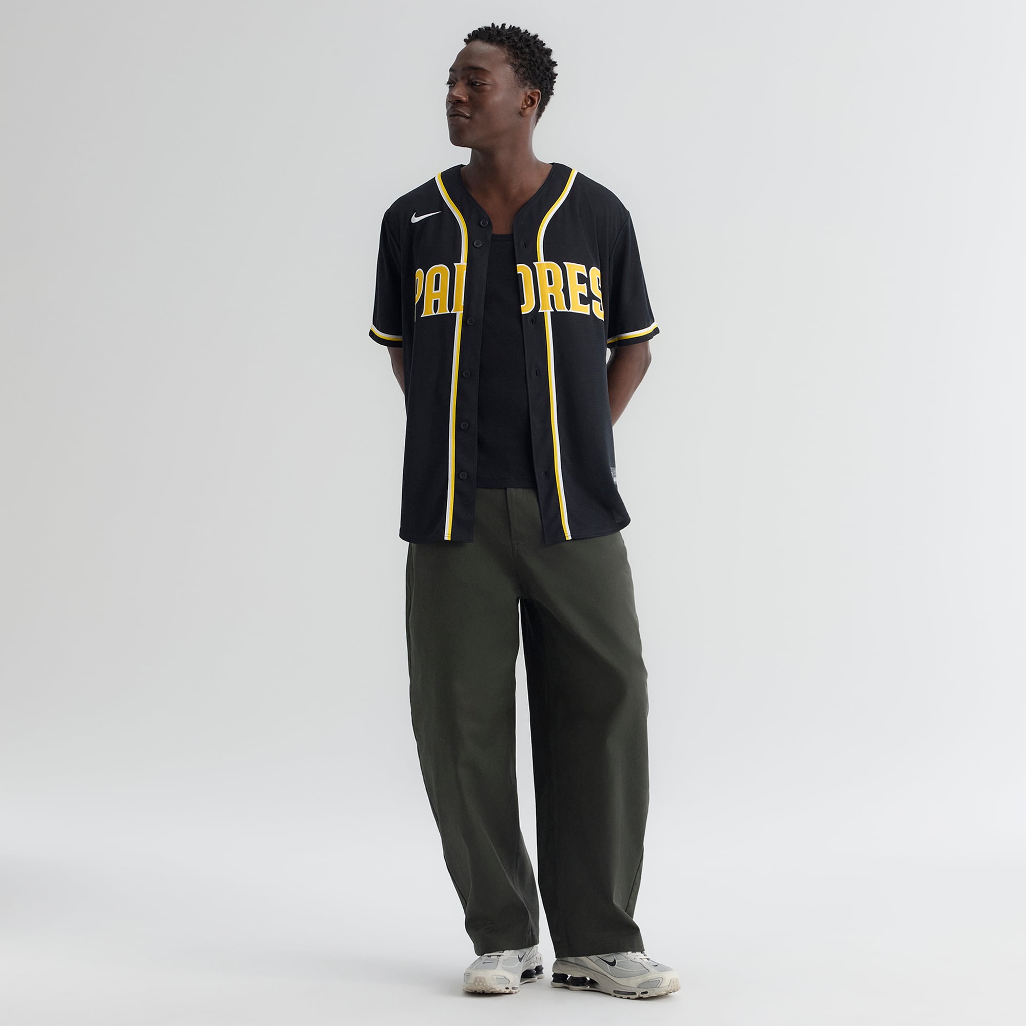 Fernando Tatis Jr. San Diego Padres Fashion Black Out Jersey - Image 5