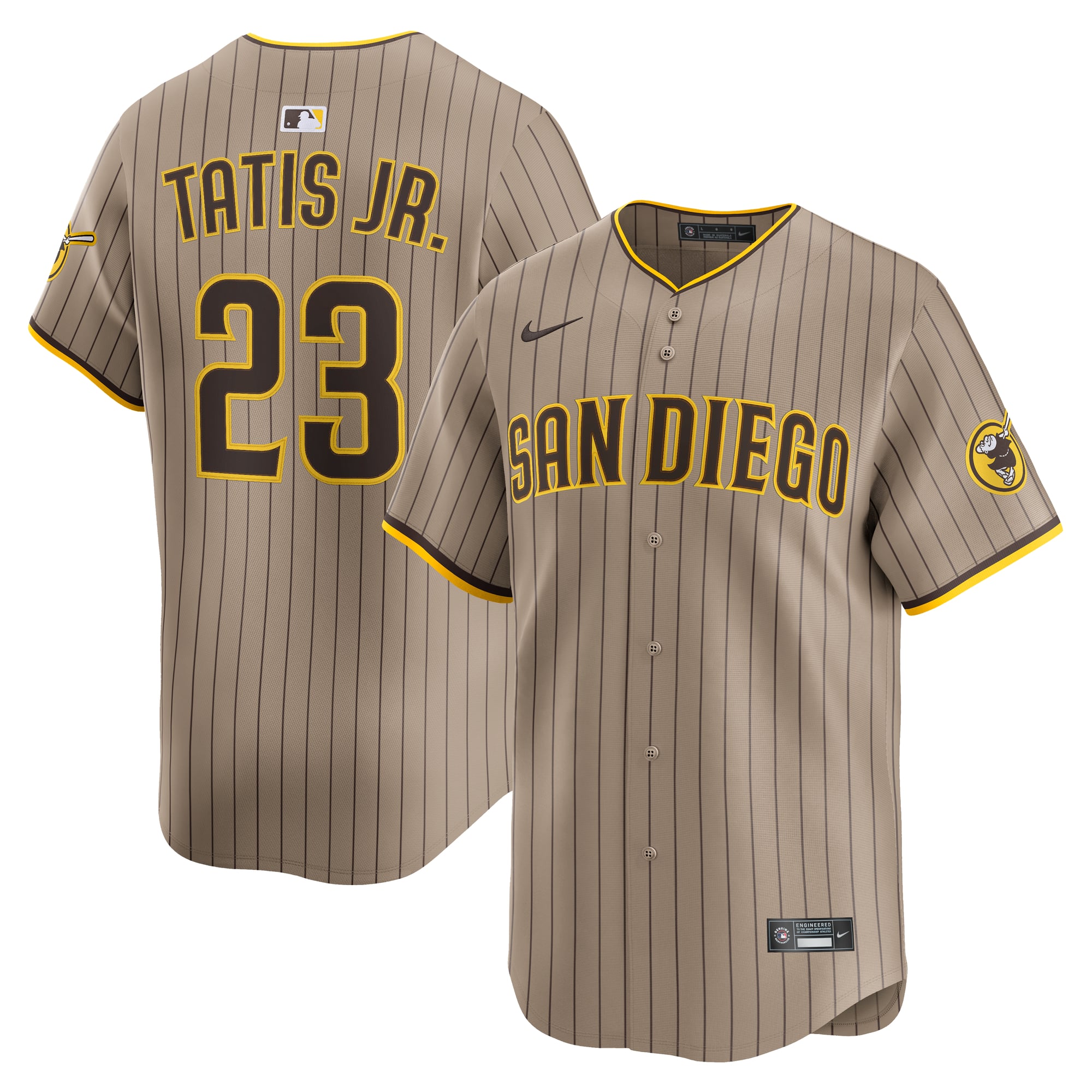Fernando Tatis Jr. San Diego Padres Road Limited Player Jersey - Khaki - Image 2