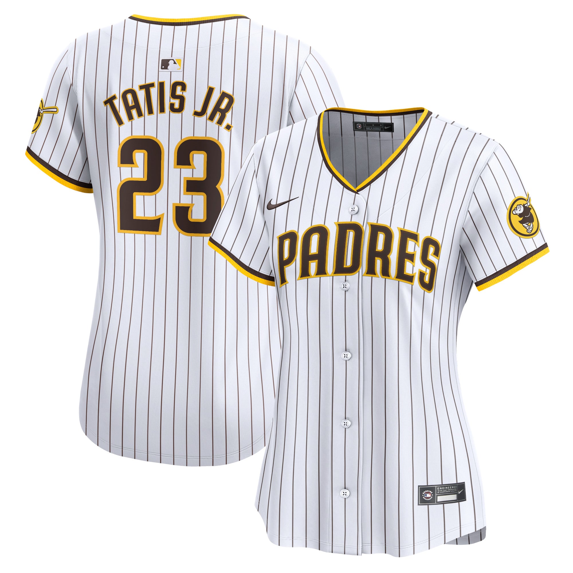 Fernando Tatis Jr. San Diego Padres Women's Home Limited Player Jersey - White - Image 2