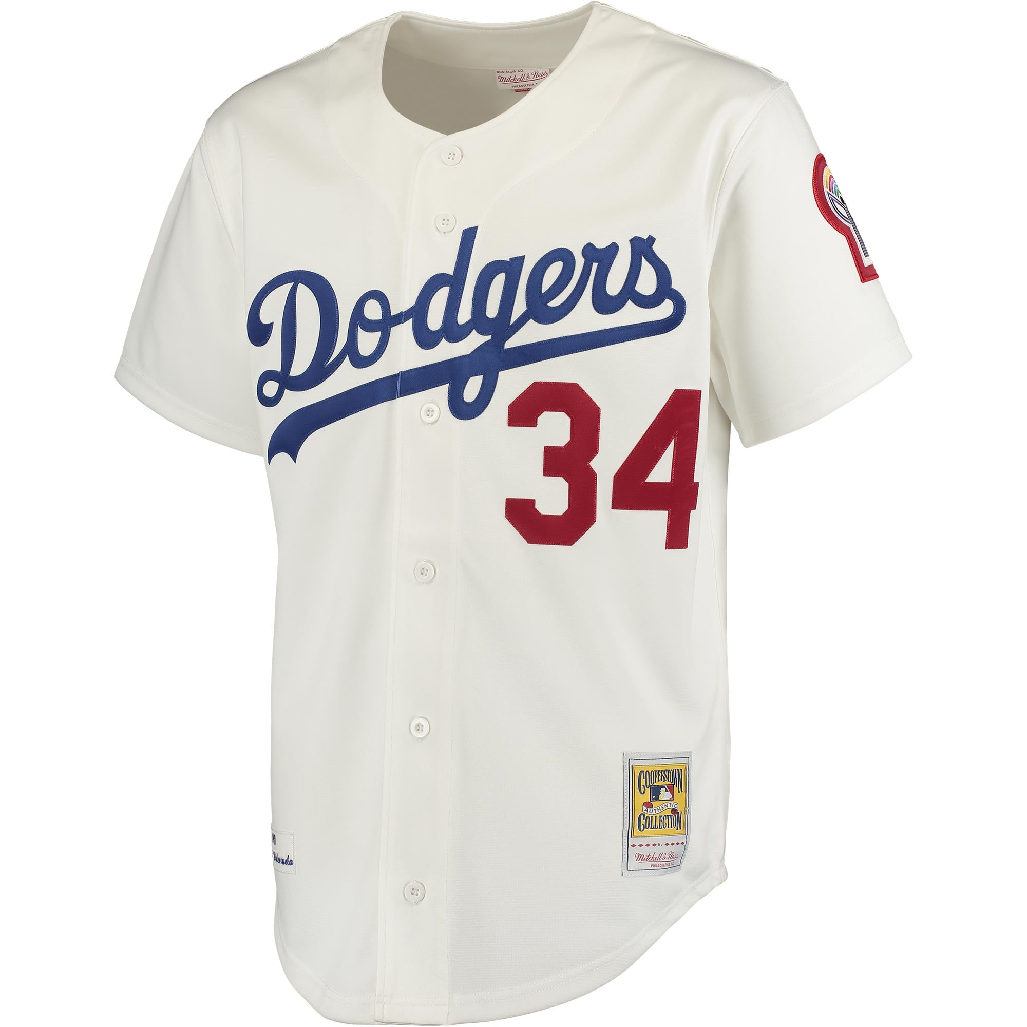 Fernando Valenzuela Los Angeles Dodgers Road 1981 Cooperstown Collection Jersey - White - Image 3