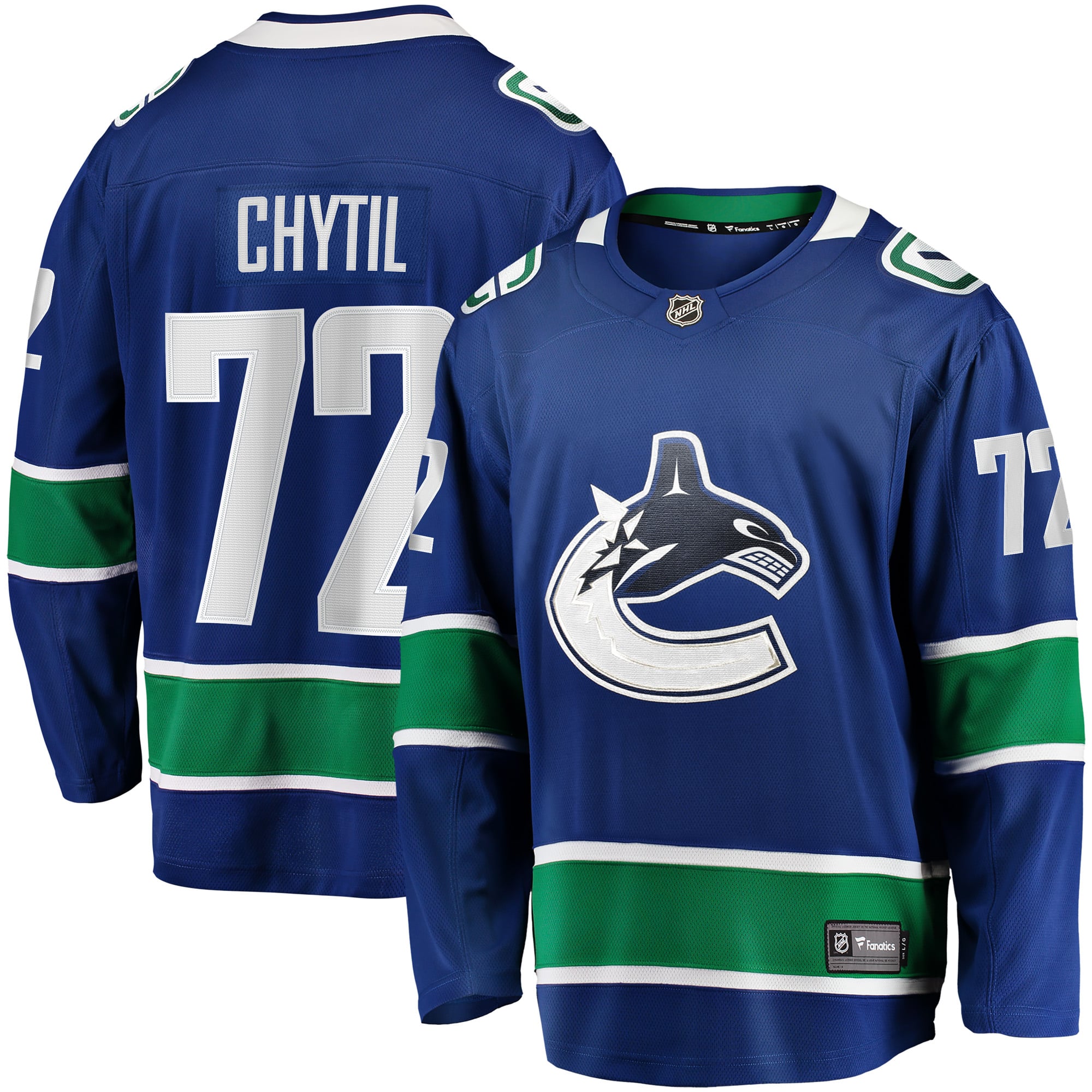 Filip Chytil Vancouver Canucks Home Breakaway Jersey - Blue - Image 2