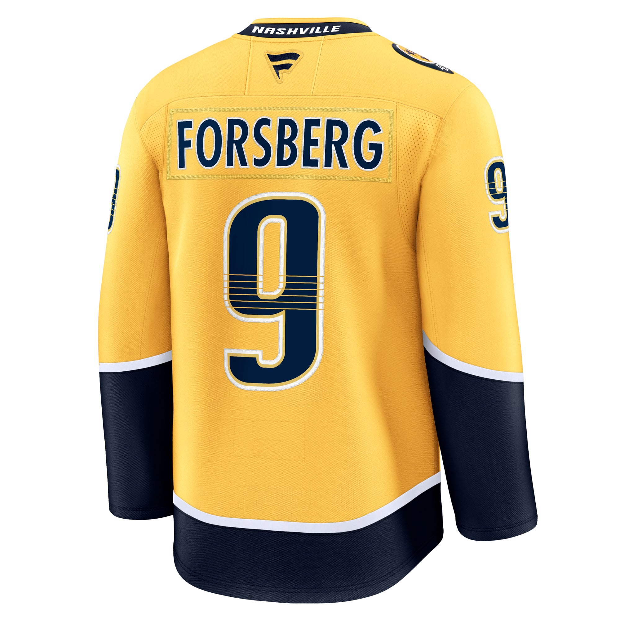Filip Forsberg Nashville Predators Home Premium Jersey - Gold - Image 4