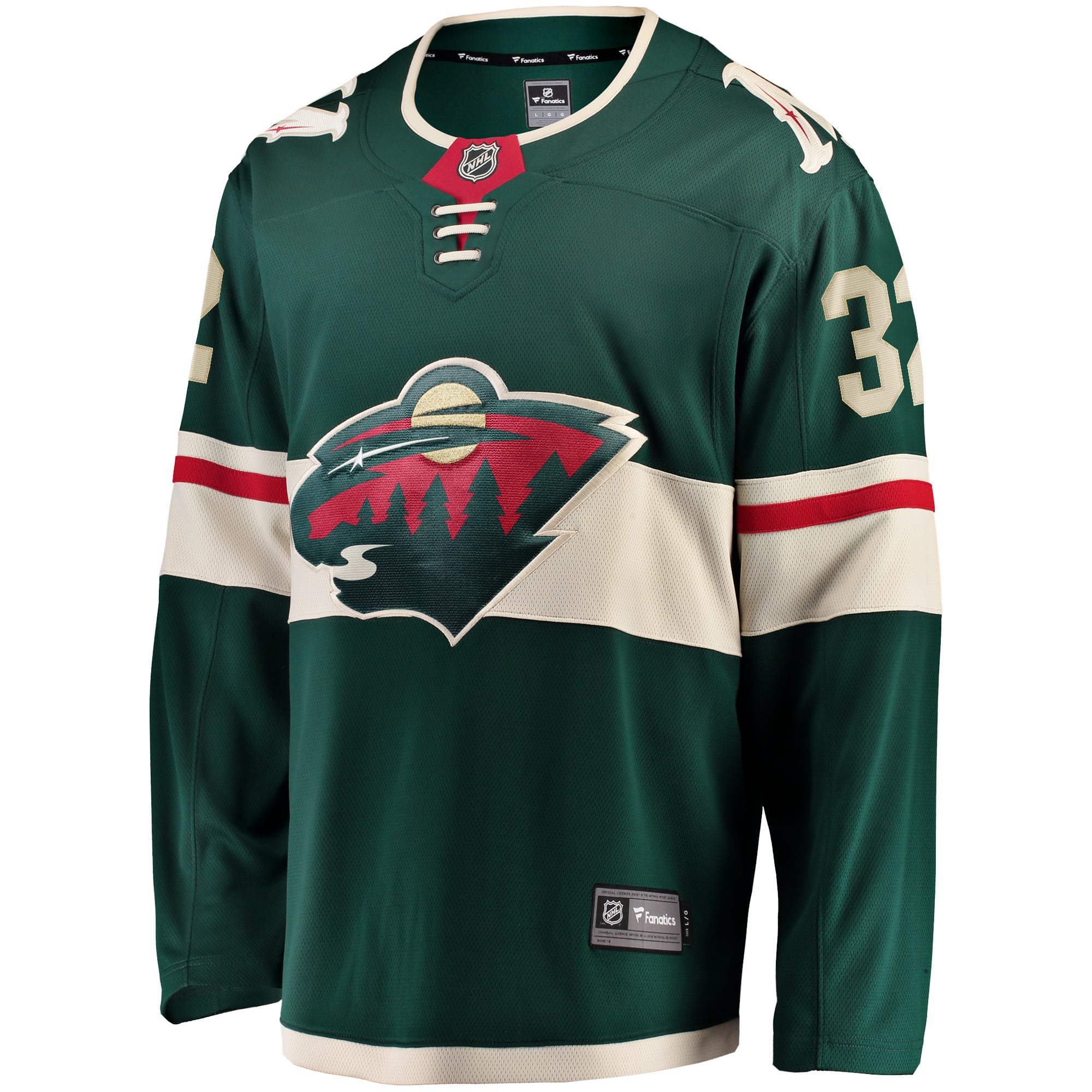 Filip Gustavsson Minnesota Wild Home Breakaway Player Jersey - Green - Image 3