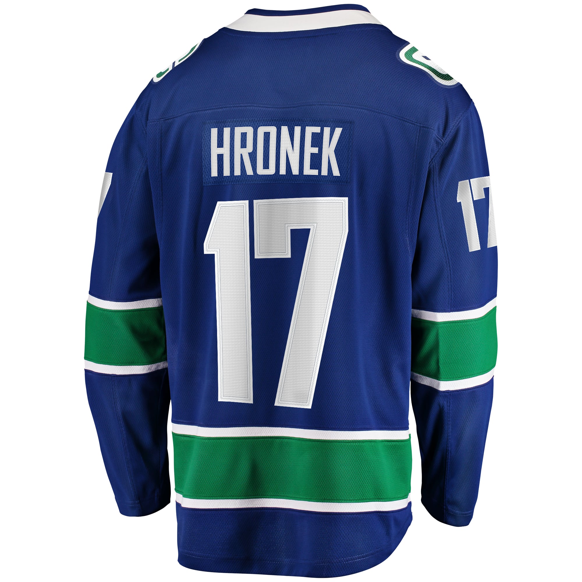 Filip Hronek Vancouver Canucks Home Breakaway Jersey - Blue - Image 4