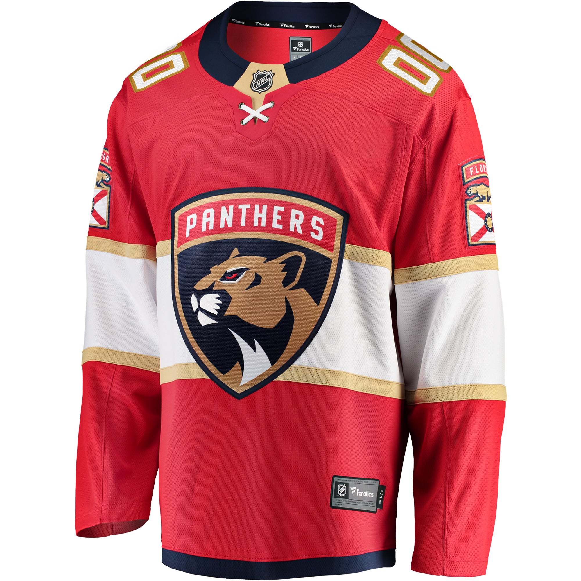 Florida Panthers Home Breakaway Custom Jersey - Red - Image 3