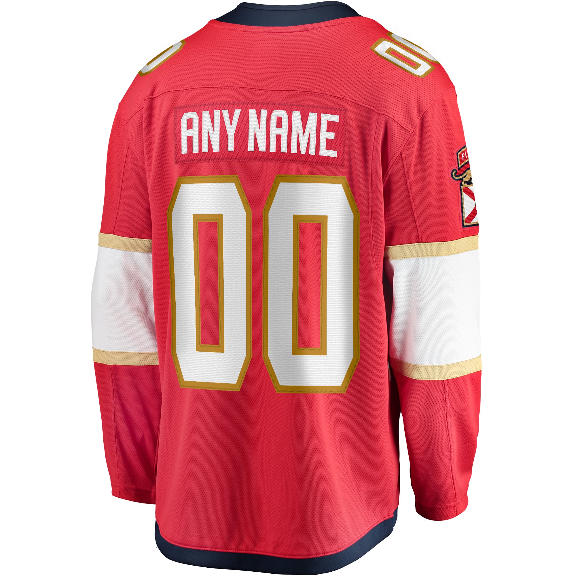 Florida Panthers Home Breakaway Custom Jersey - Red - Image 4