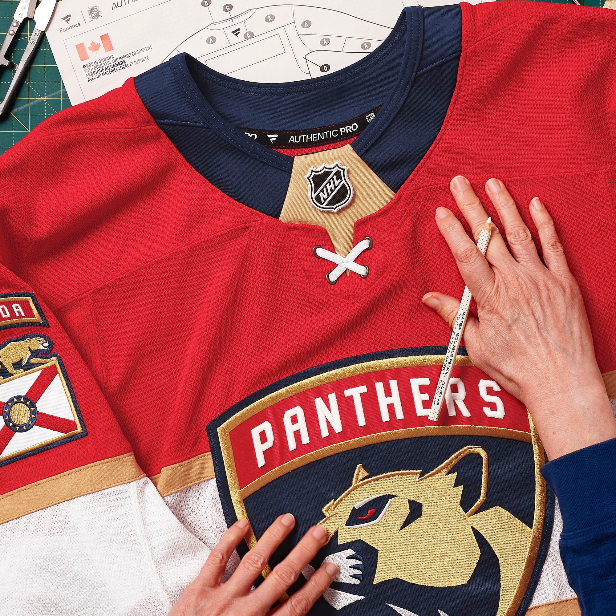 Florida Panthers Home Pro Custom Jersey - Red - Image 7