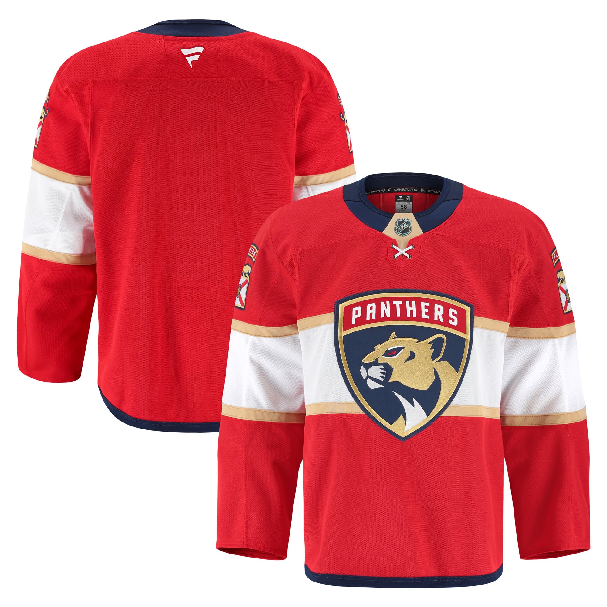 Florida Panthers Home Pro Jersey - Red - Image 2