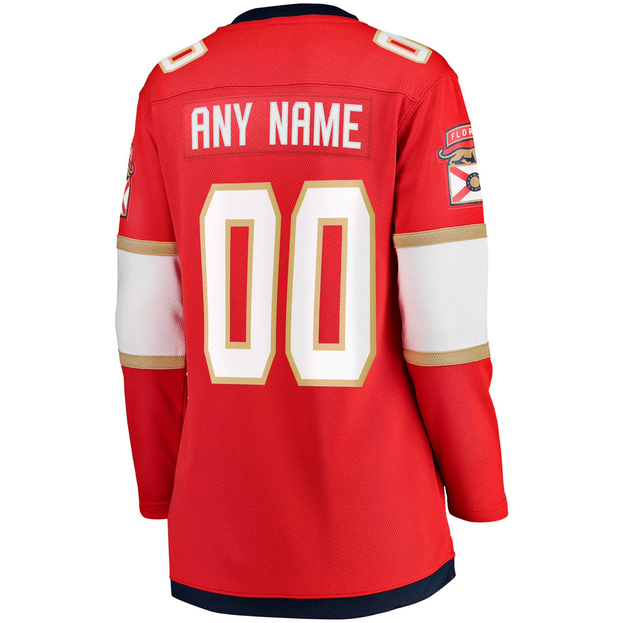 Florida Panthers Women's Home Breakaway Custom Jersey - Red - Image 4