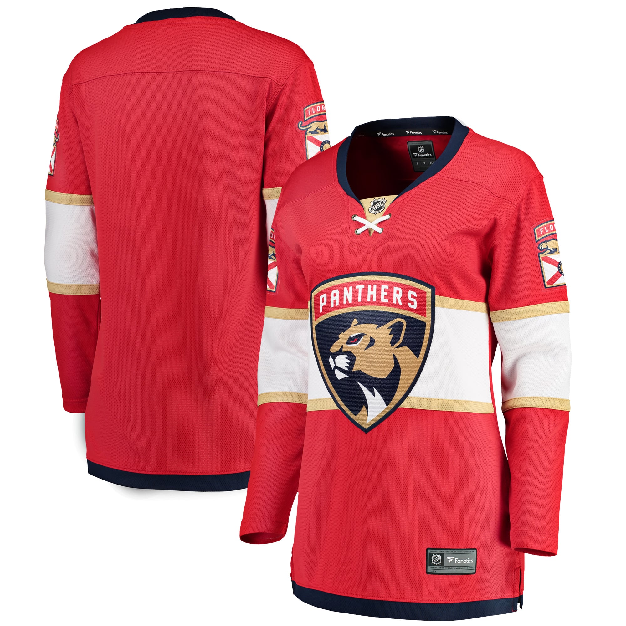 Florida Panthers Women's Home Breakaway Jersey - Red - Image 2