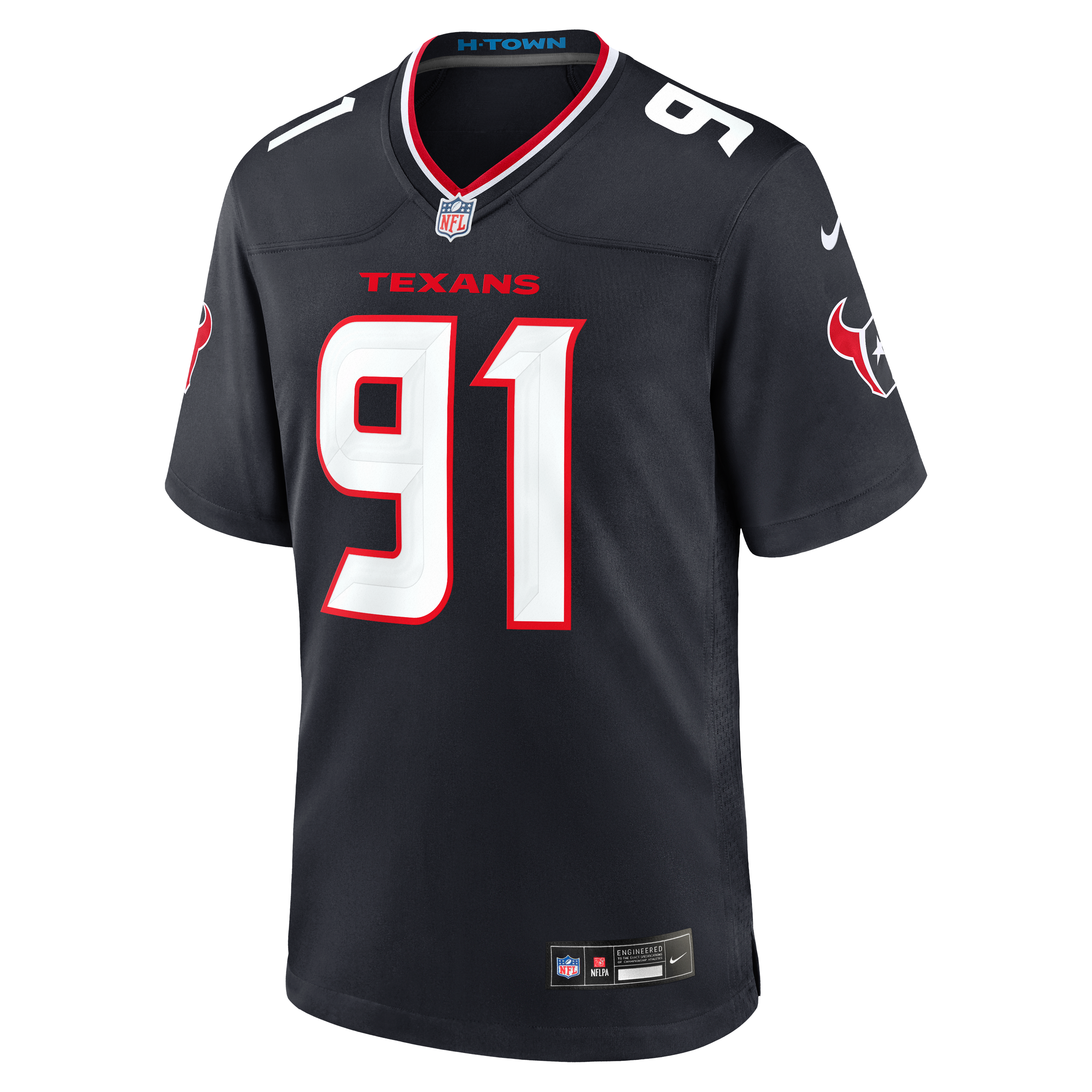 Folorunso Fatukasi Houston Texans Team Game Jersey - Navy - Image 3