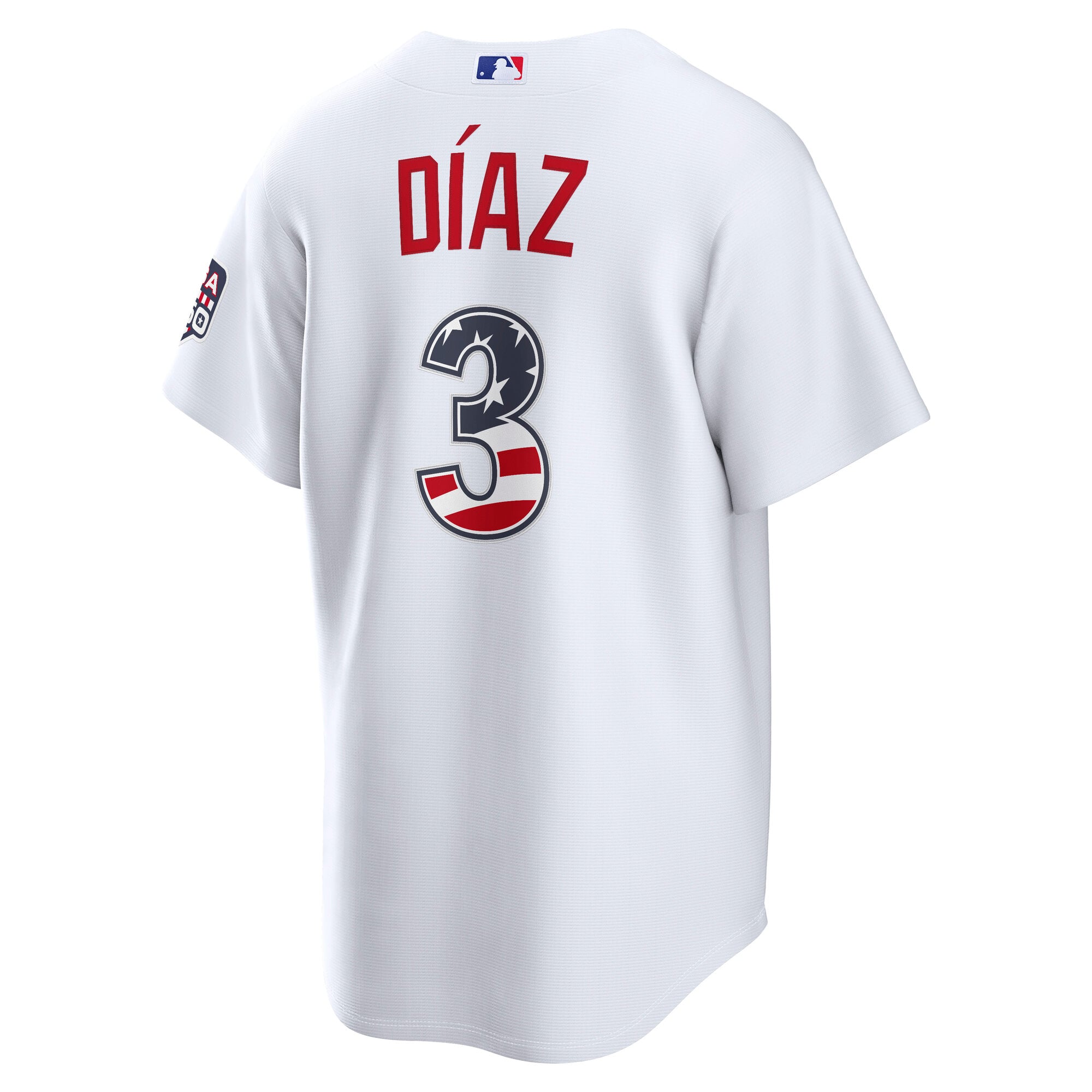 Fourth of July Los Angeles Dodgers Edwin Díaz White USA 250 Stadium Jersey - Image 4