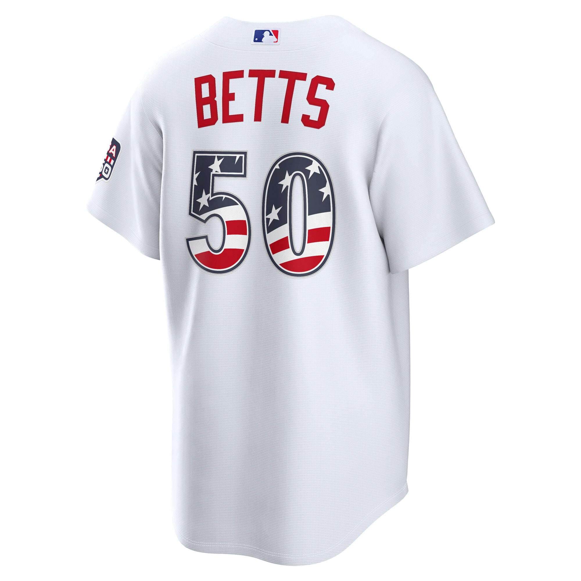 Fourth of July Los Angeles Dodgers Mookie Betts White USA 250 Stadium Jersey - Image 4