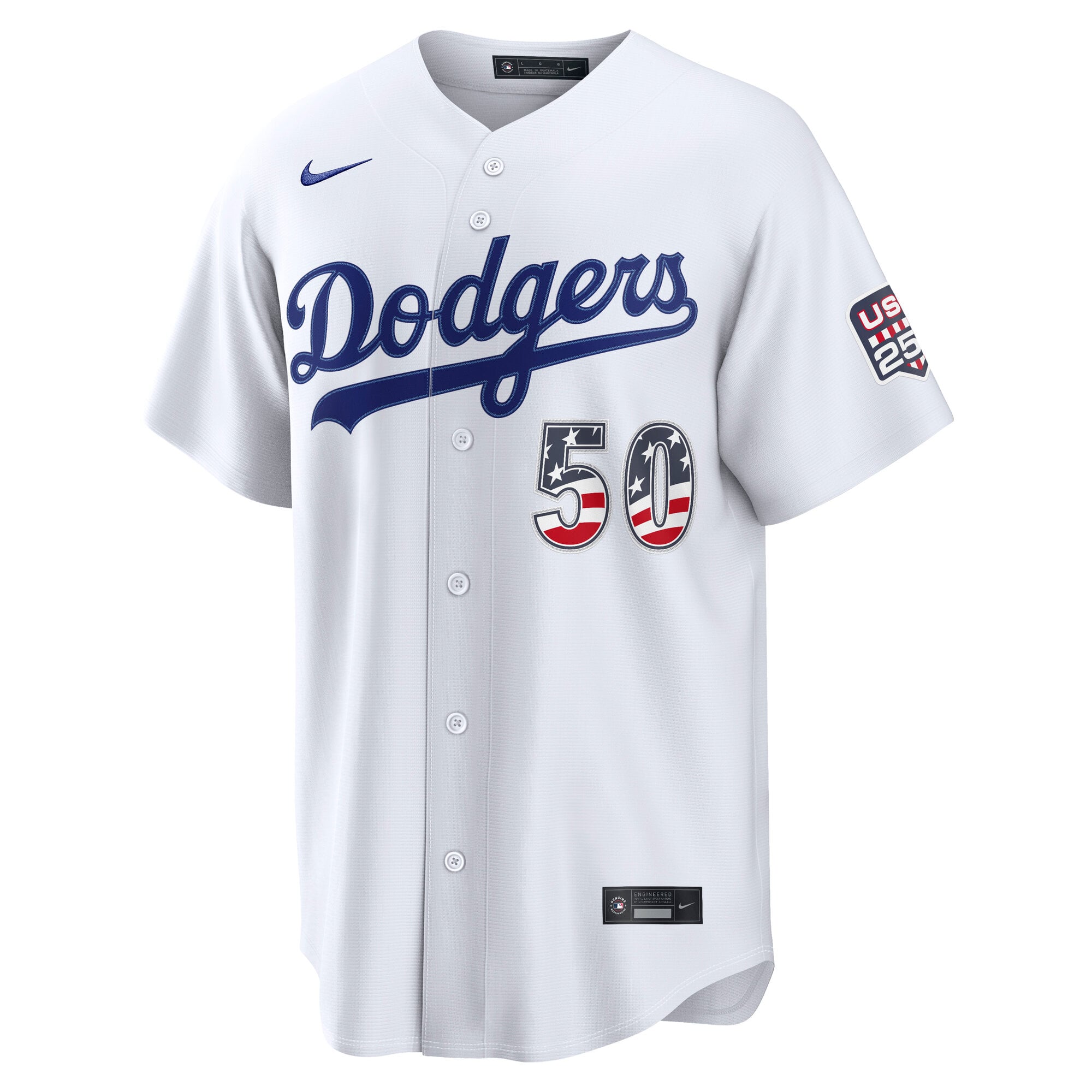 Fourth of July Los Angeles Dodgers Mookie Betts White USA 250 Stadium Jersey - Image 3