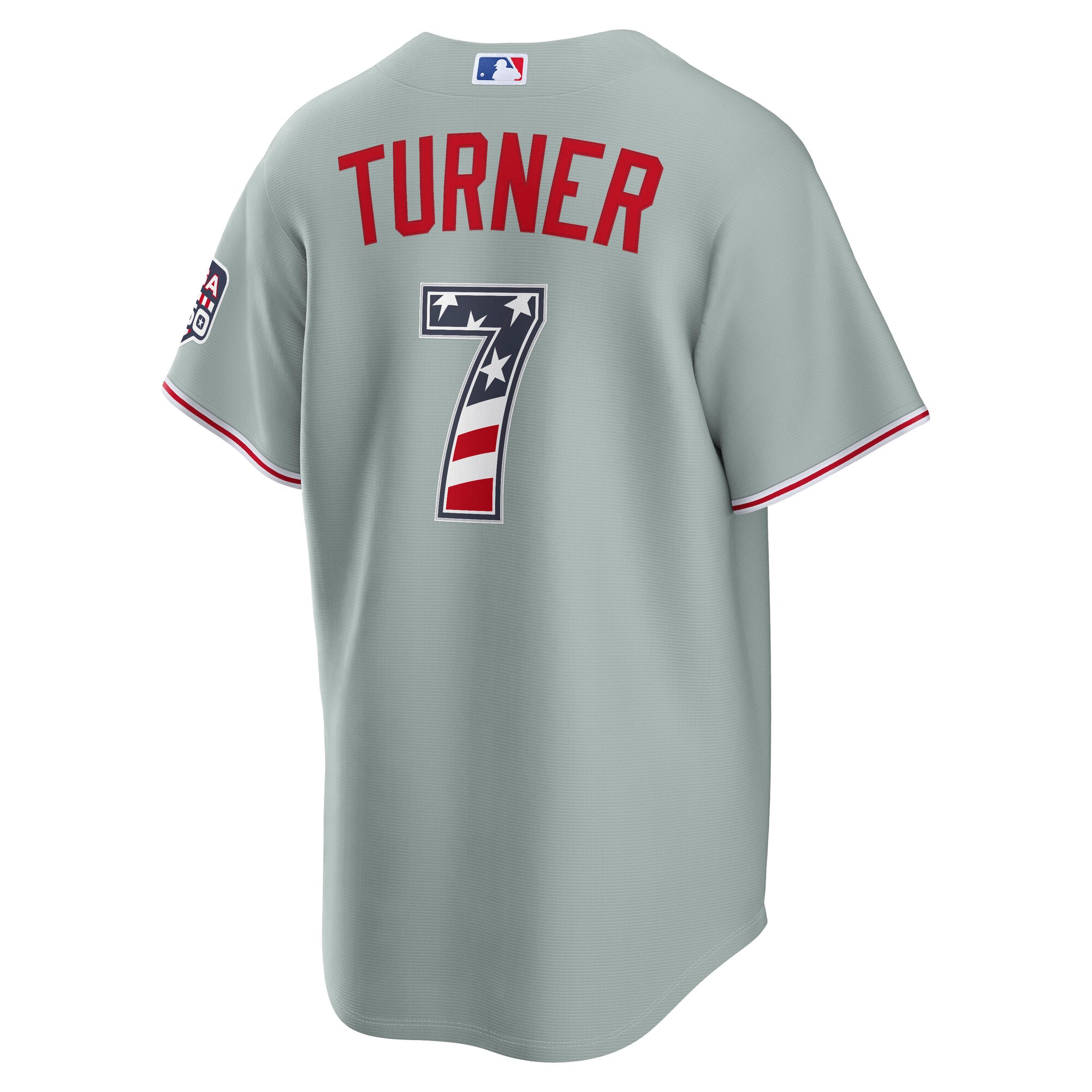 Fourth of July Philadelphia Phillies Trea Turner Gray USA 250 Stadium Jersey - Image 4