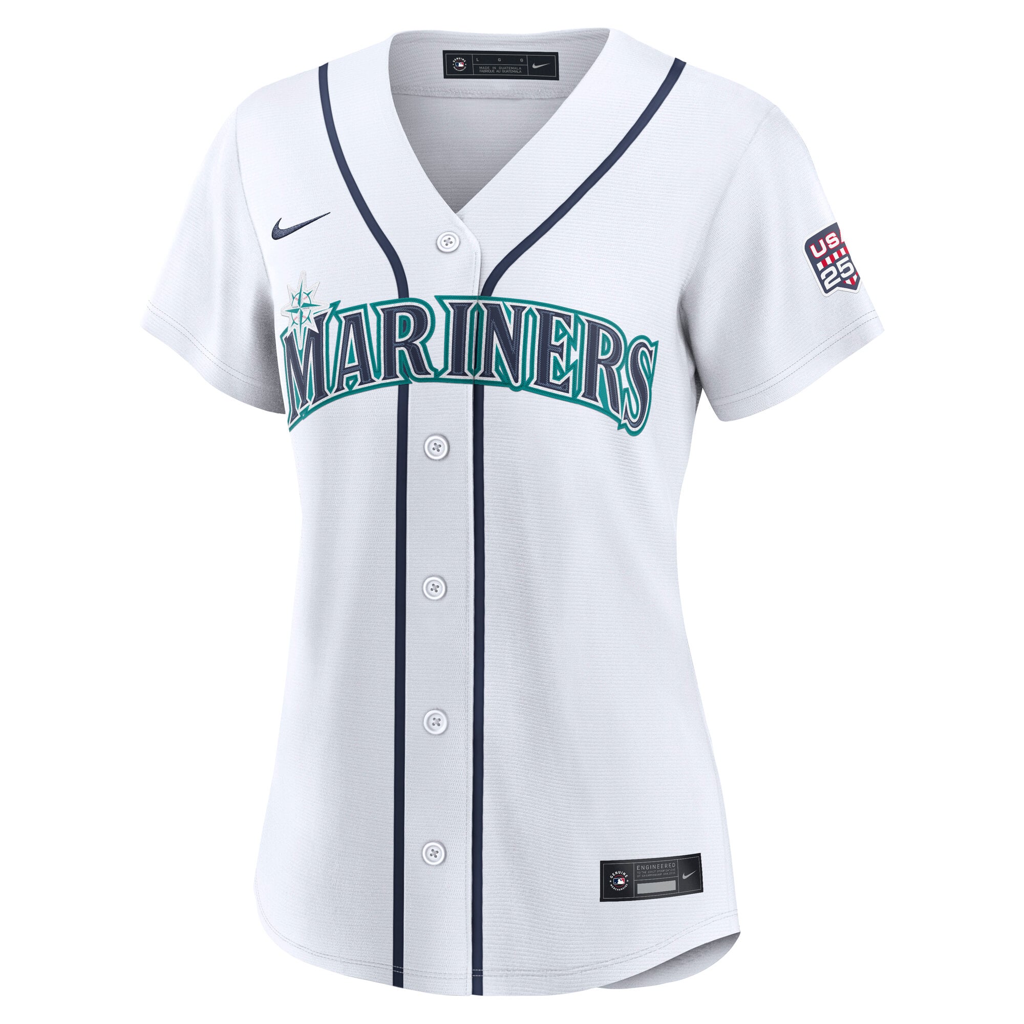 Fourth of July Women's Seattle Mariners Josh Naylor White USA 250 Stadium Jersey - Image 3