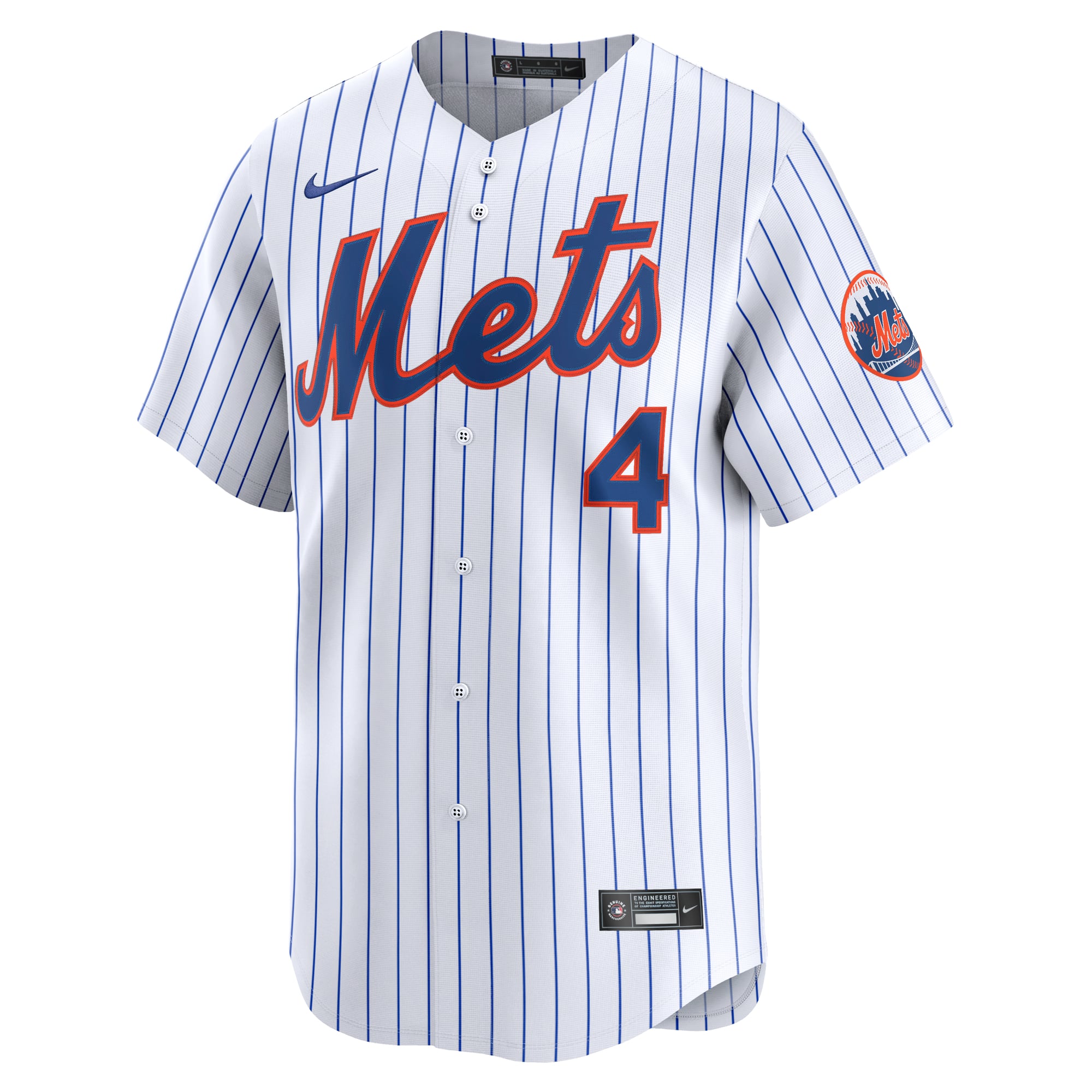 Francisco Alvarez New York Mets Home Limited Player Jersey - White - Image 3