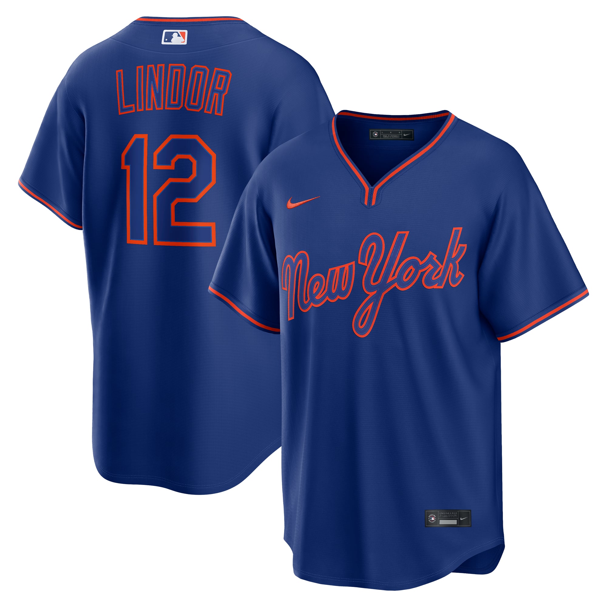 Francisco Lindor New York Mets Alternate Jersey - Royal - Image 2