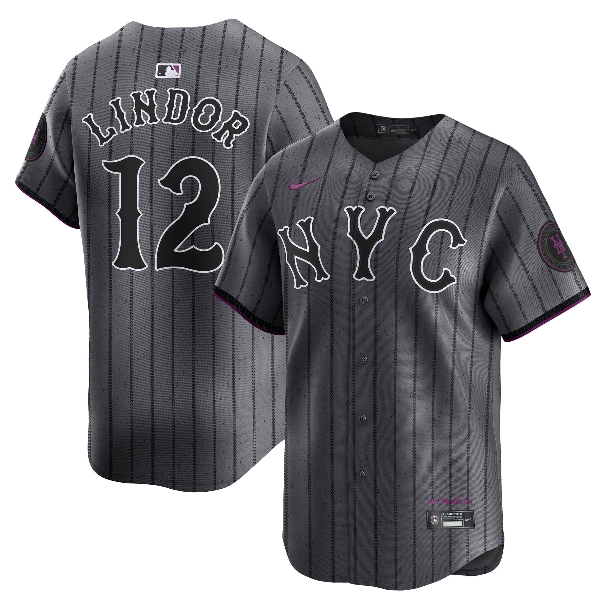 Francisco Lindor New York Mets City Connect Limited Jersey - Gray