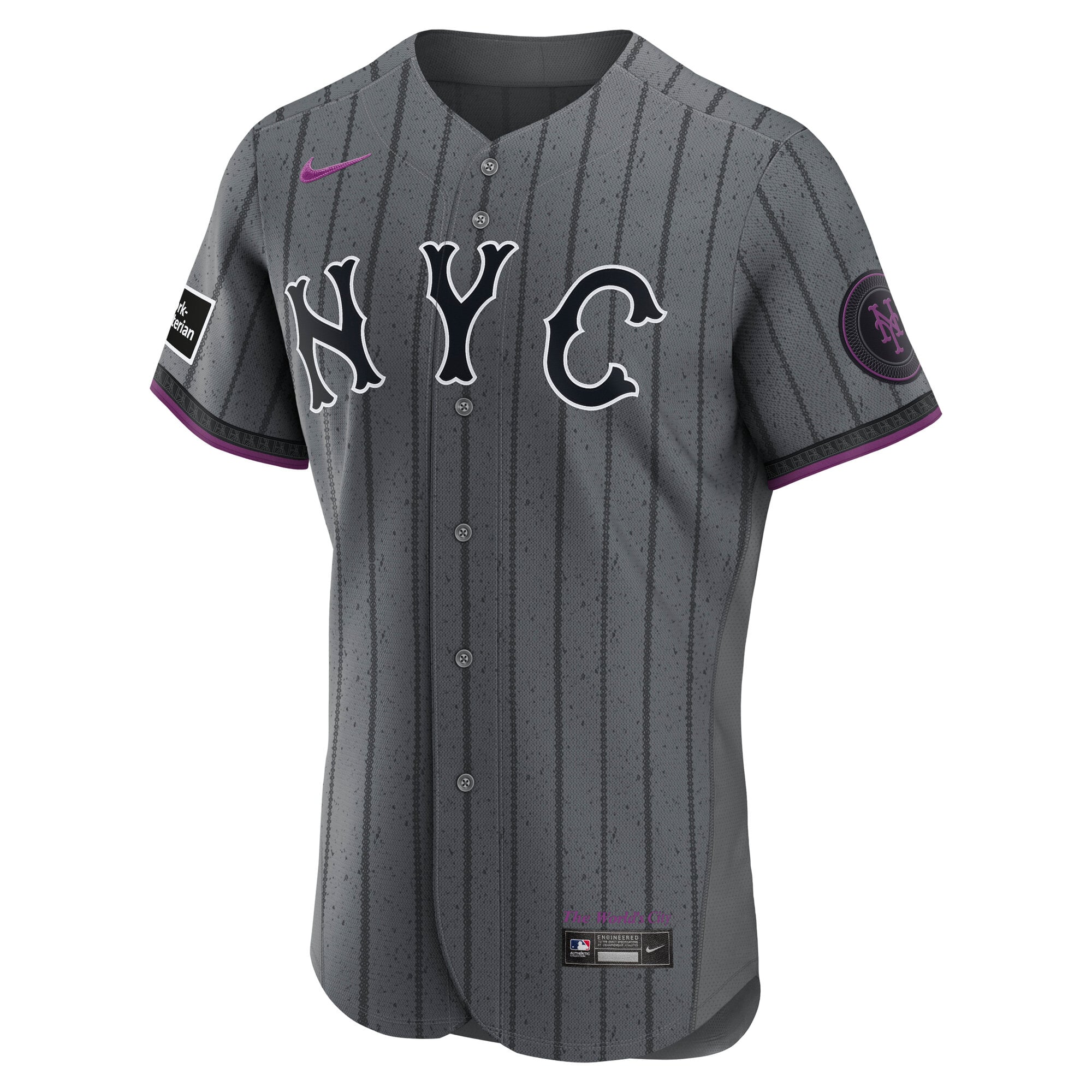 Francisco Lindor New York Mets City Connect Sponsor Patch Jersey - Gray - Image 3
