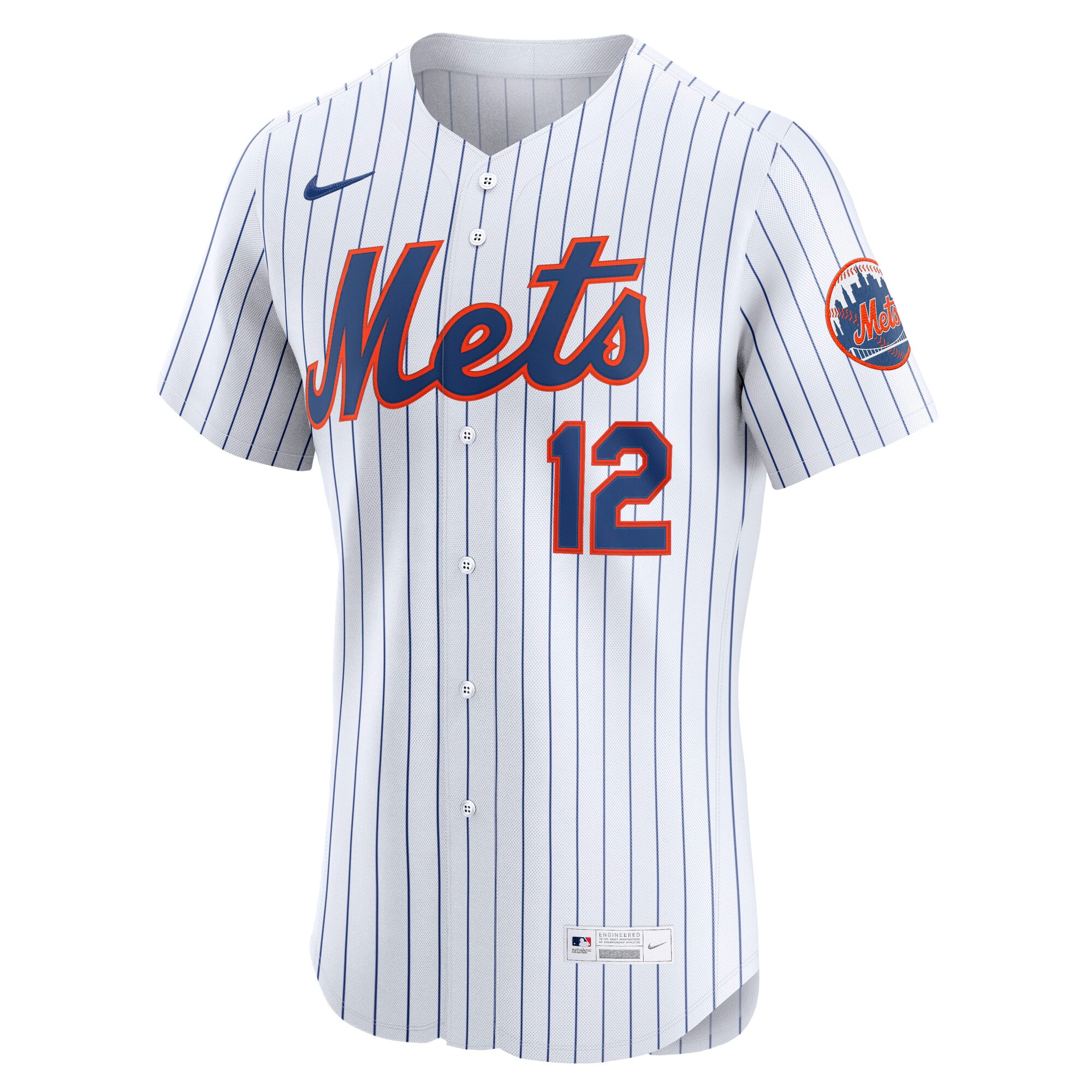 Francisco Lindor New York Mets Home Elite Player Jersey - White - Image 3