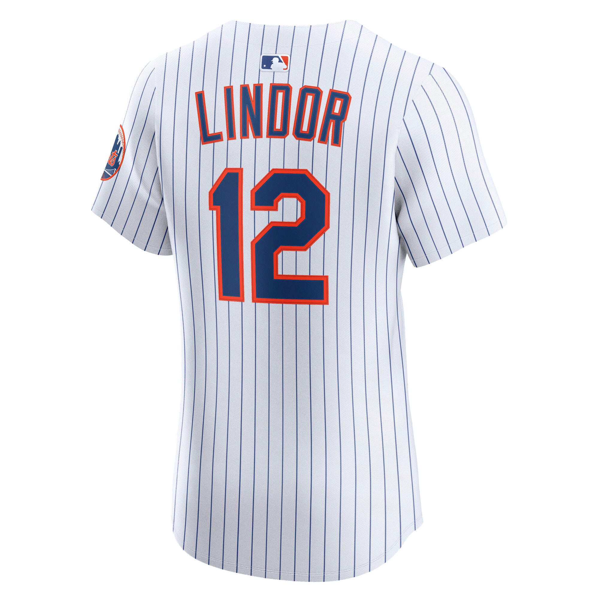 Francisco Lindor New York Mets Home Elite Player Jersey - White - Image 4