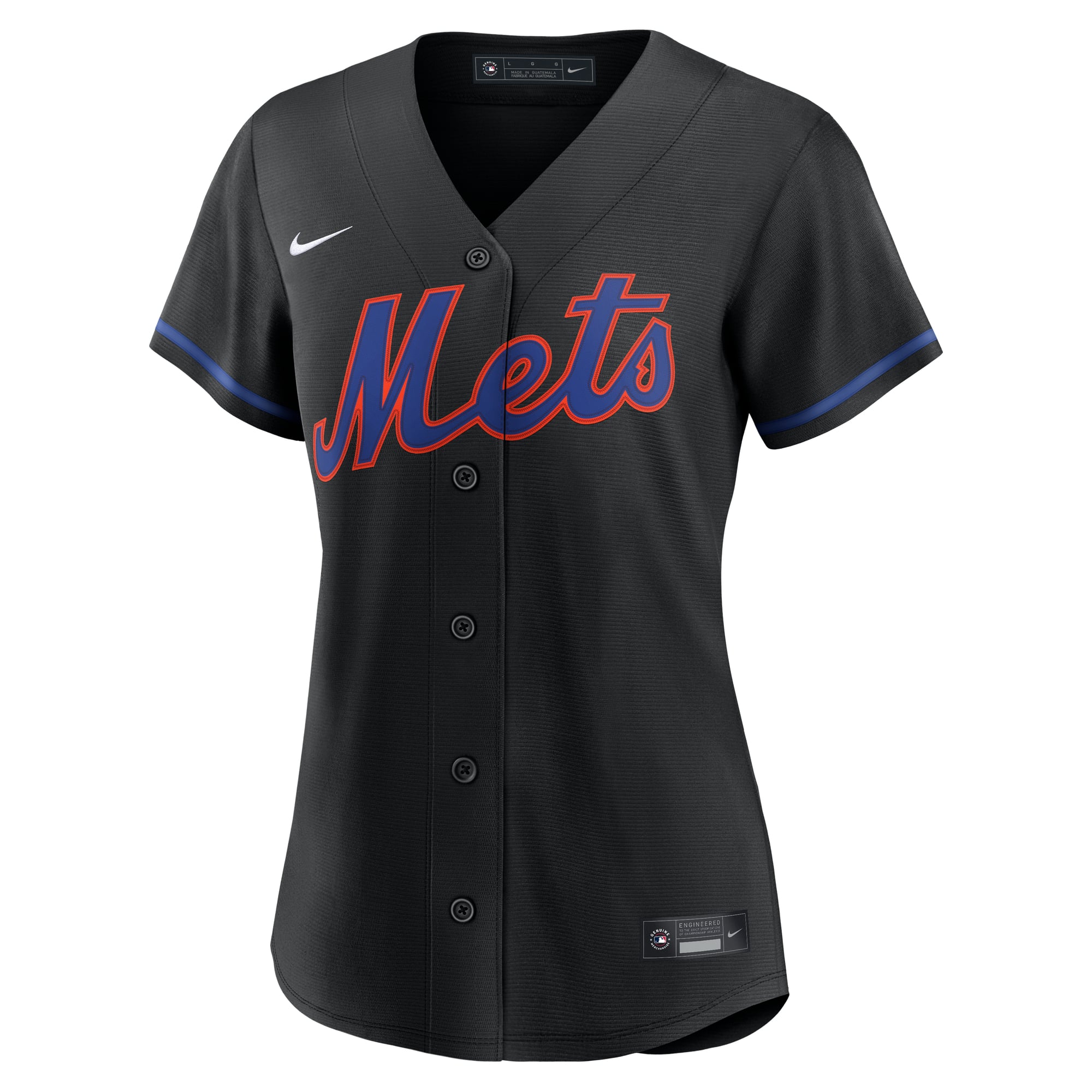 Francisco Lindor New York Mets Women's Home Jersey - Black - Image 3