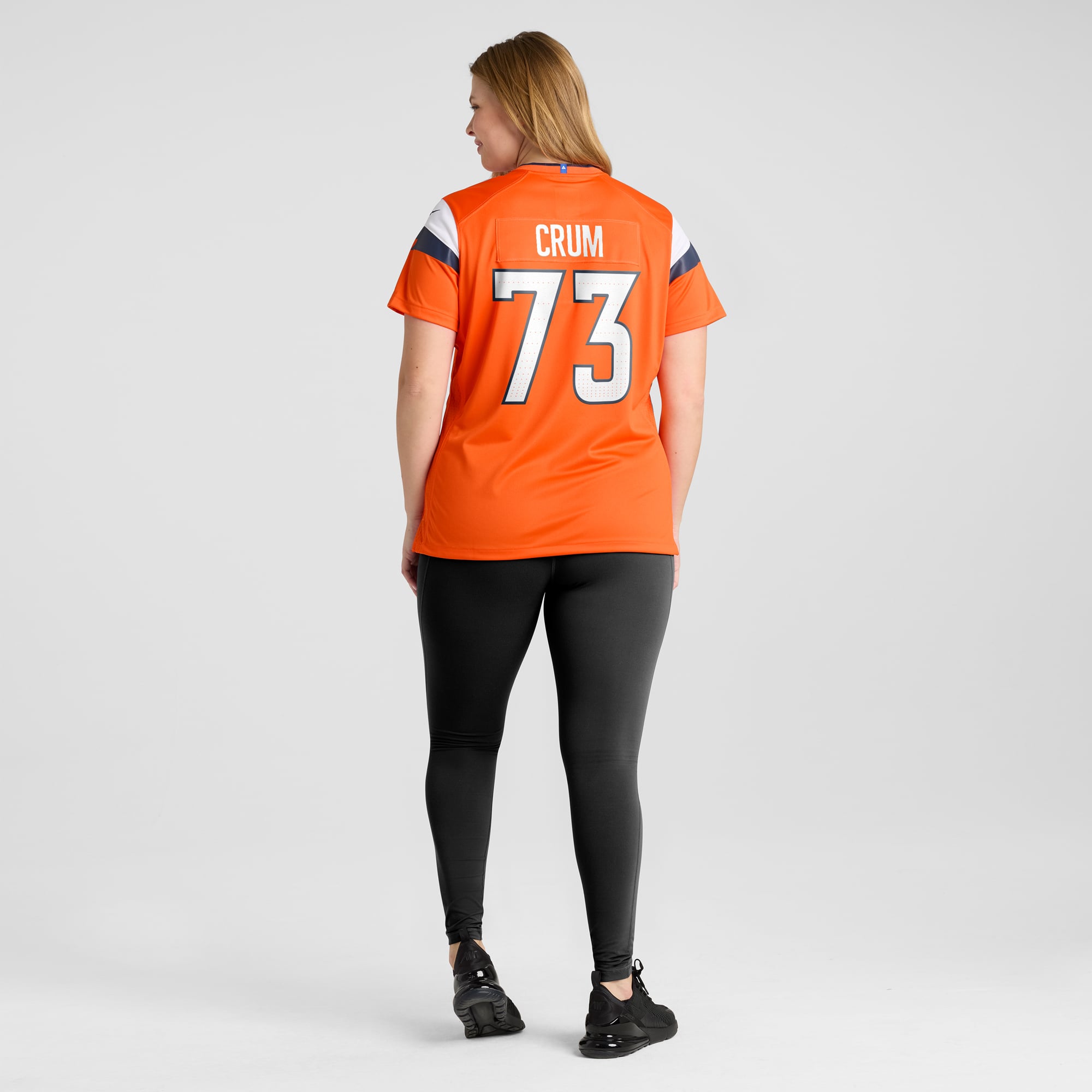 Frank Crum Denver Broncos Women's Team Game Jersey - Orange - Image 8