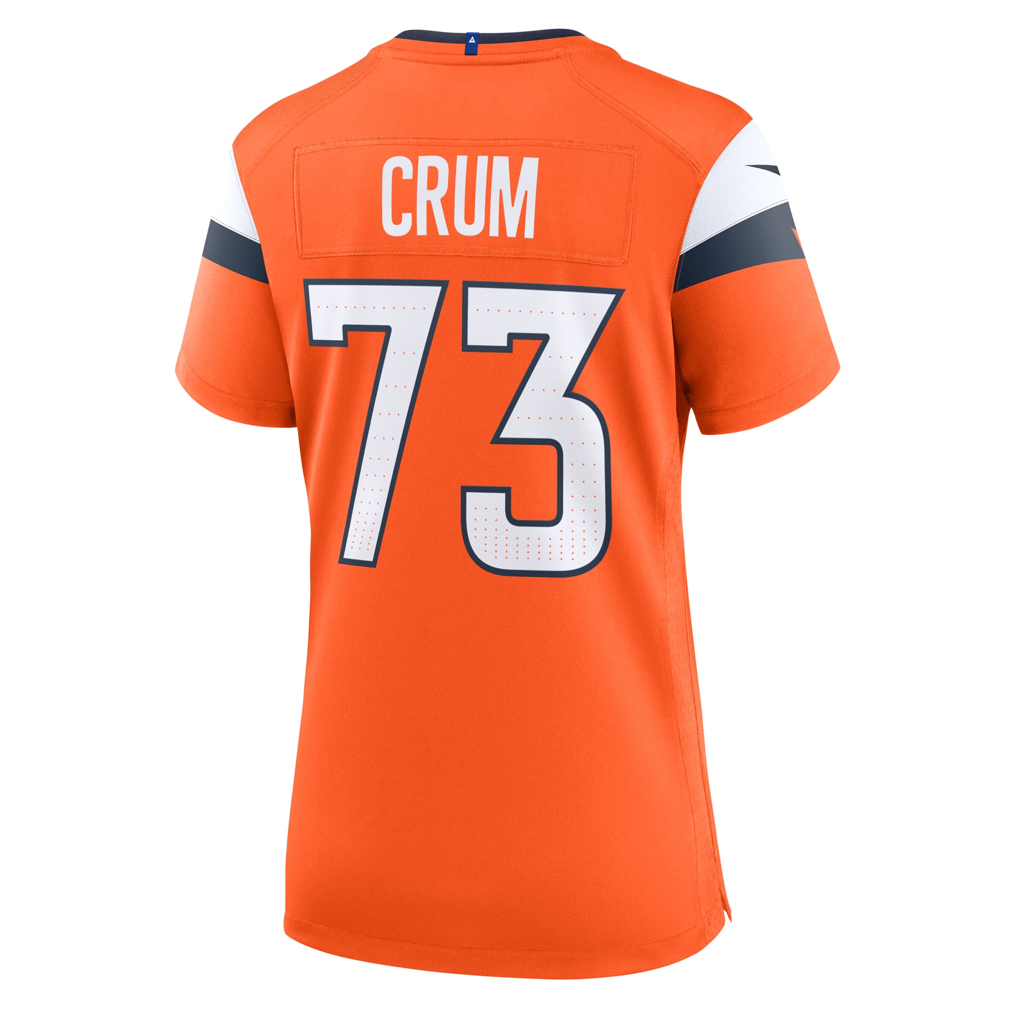 Frank Crum Denver Broncos Women's Team Game Jersey - Orange - Image 4