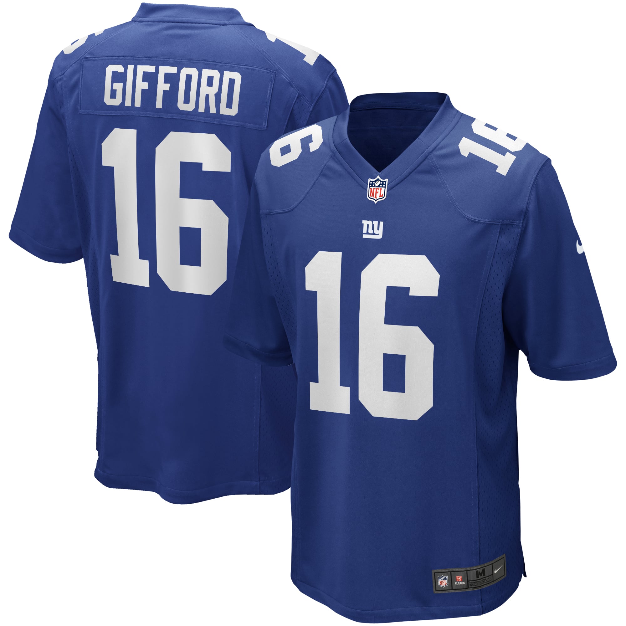 Frank Gifford New York Giants Game Retired Player Jersey - Royal