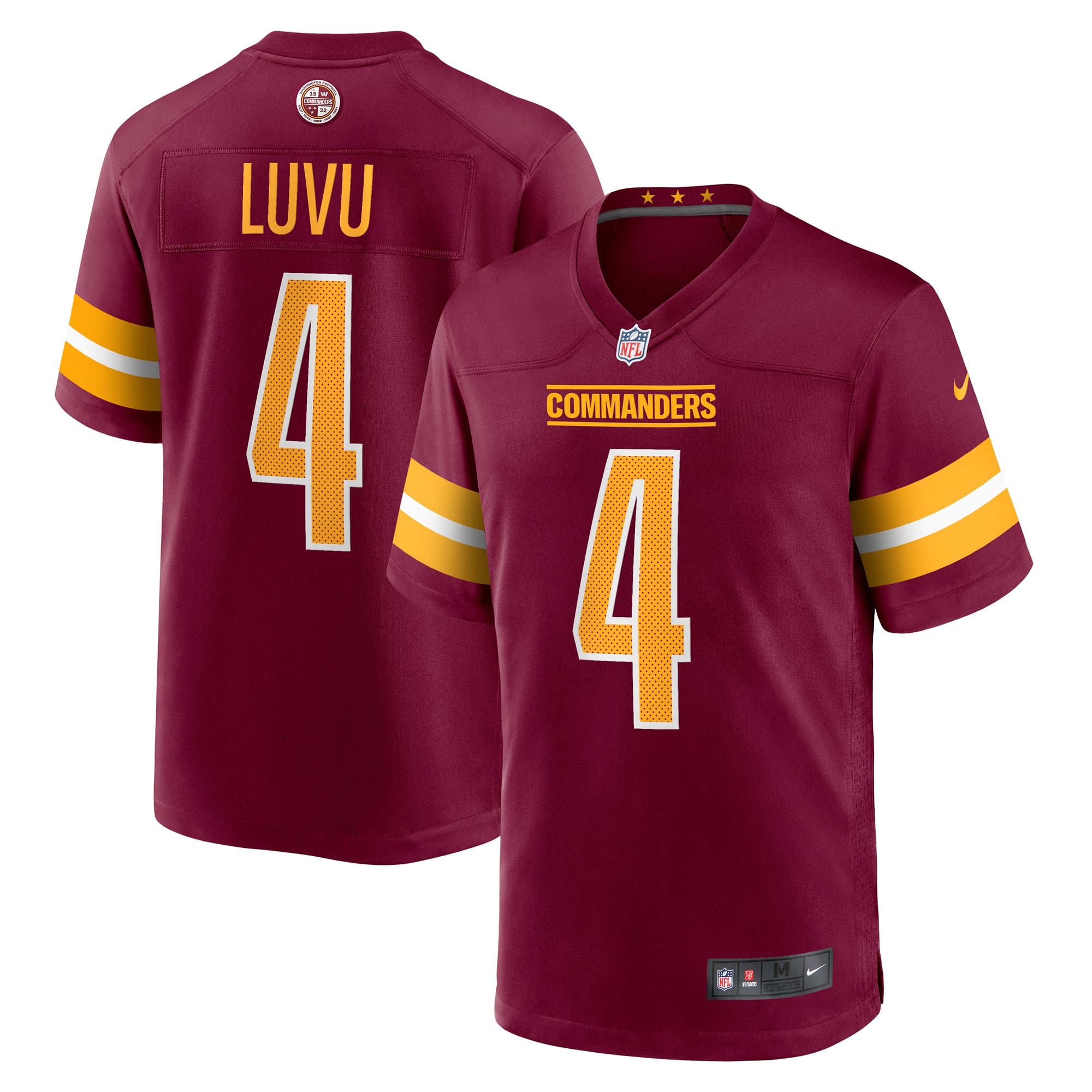 Frankie Luvu Washington Commanders Game Jersey - Burgundy - Image 2